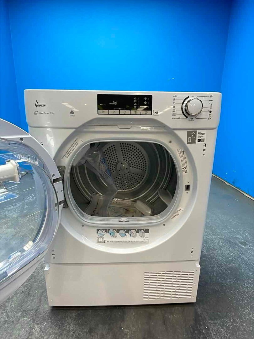 #GRC-160-557 - Hoover BATD H7A2TCE-80 7kg Integrated Heat Pump Tumble Dryer