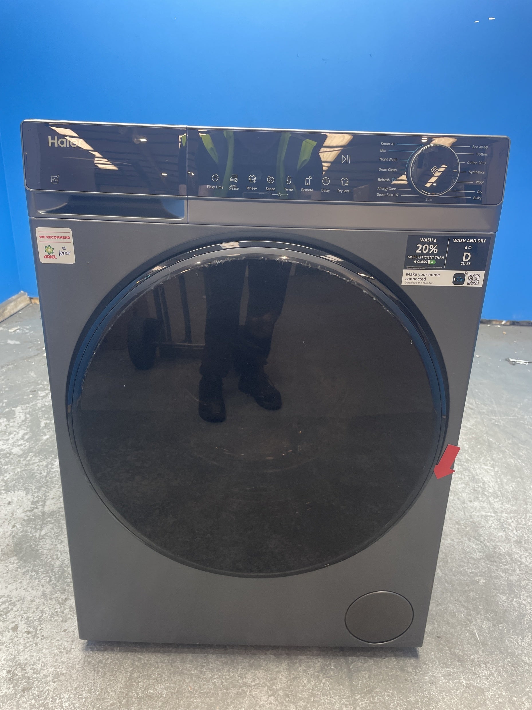#GRC-159-320 - Haier HWD90-BP14357GTU1 9/5kg 1400rpm Washer Dryer