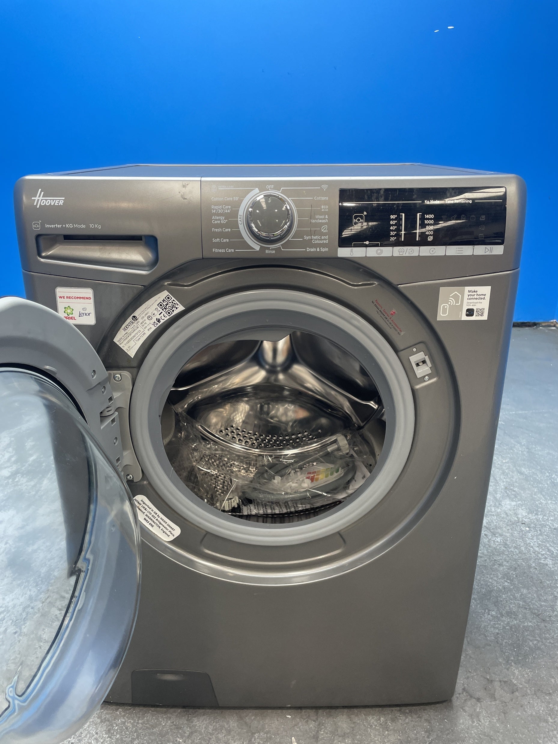 #GRC-160-152 - Hoover H-WASH 300 H3WO4105TARR4-80 10kg 1400 Spin Washing Machine