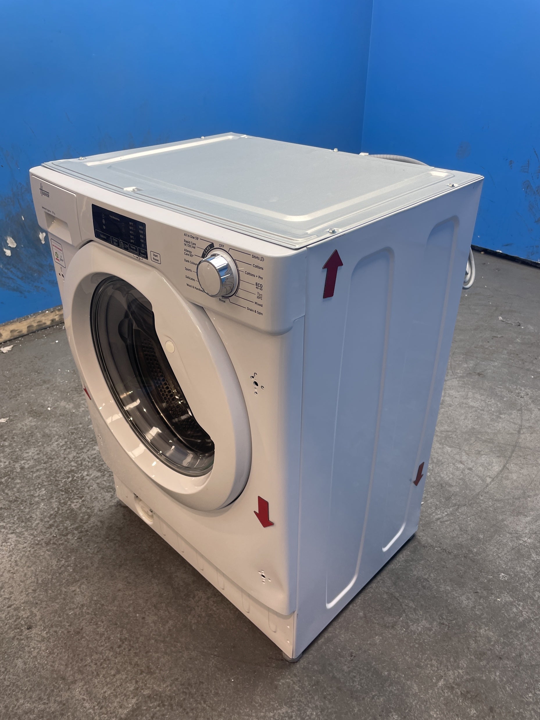 #GRC-162-675 - Hoover Integrated Washing Machine – 8kg, 1400rpm, Steam Care, KG Mode Sensor