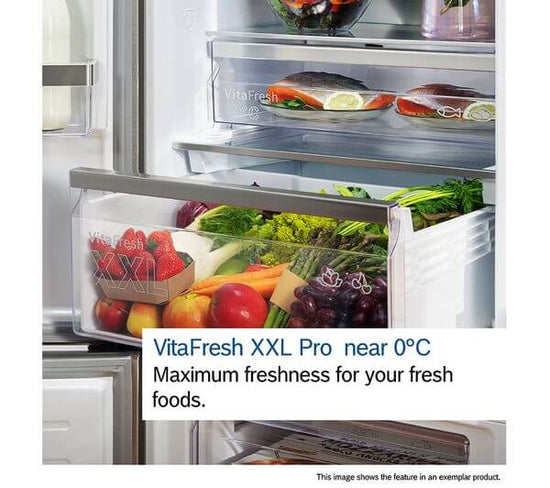 Bosch 363L Freestanding Frost Free Fridge Freezer Silver - Renew 2 U