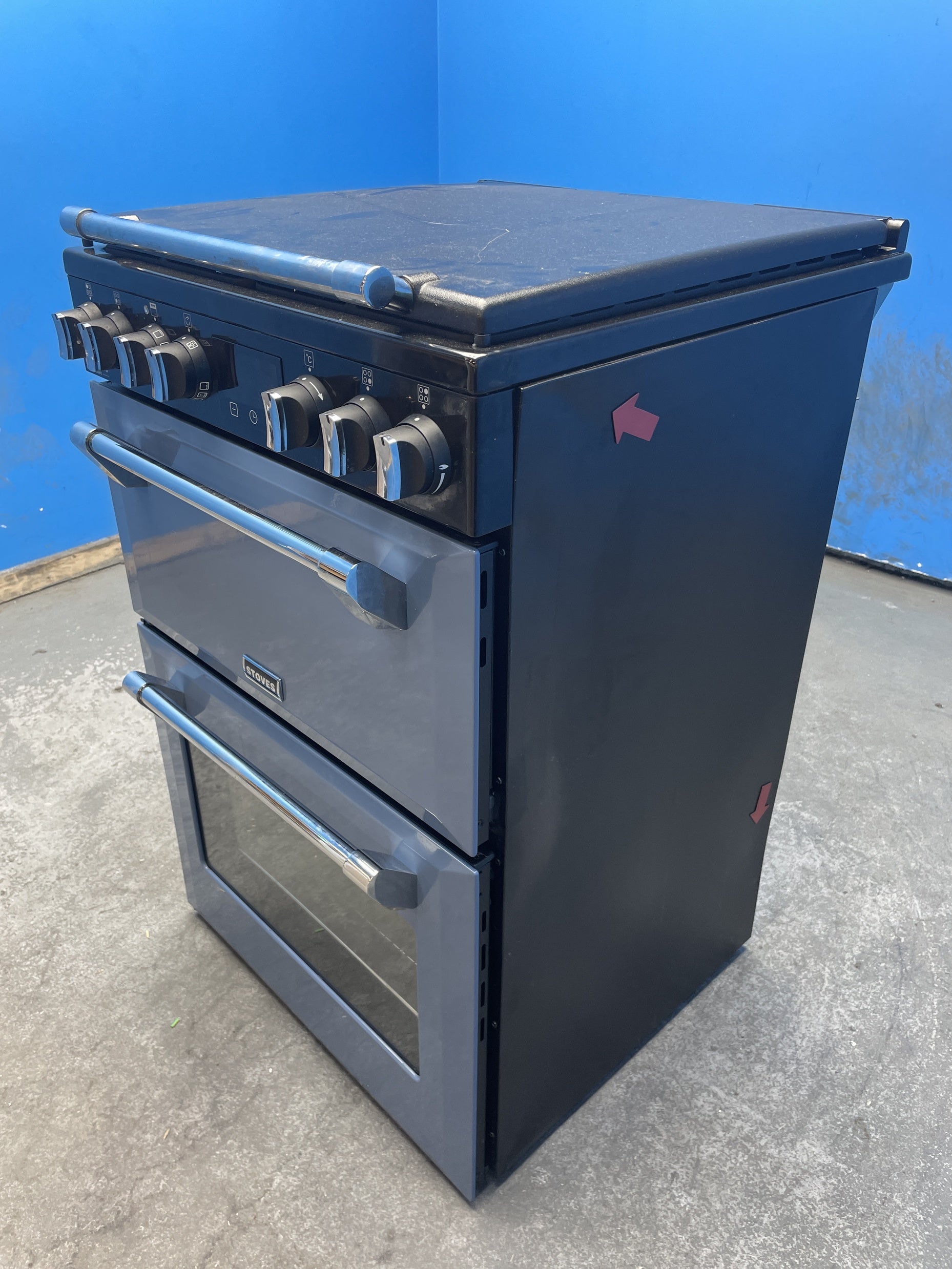 #GRC-159-434 - Stoves 60DF Richmond Deluxe 60cm Dual Fuel Cooker