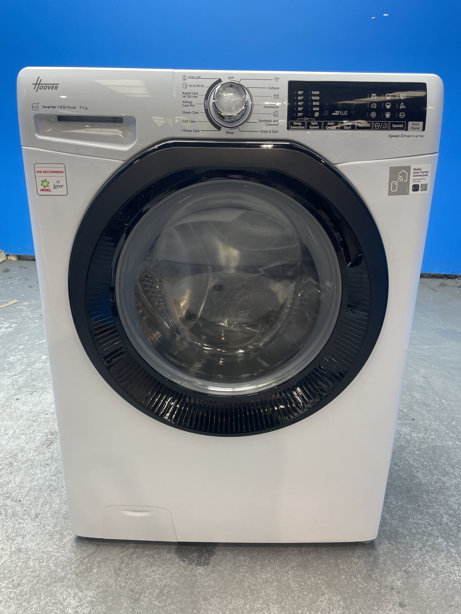 #GRC-158-350 - Hoover H3WPS496TAMB6 9kg 1400 Spin Washing Machine