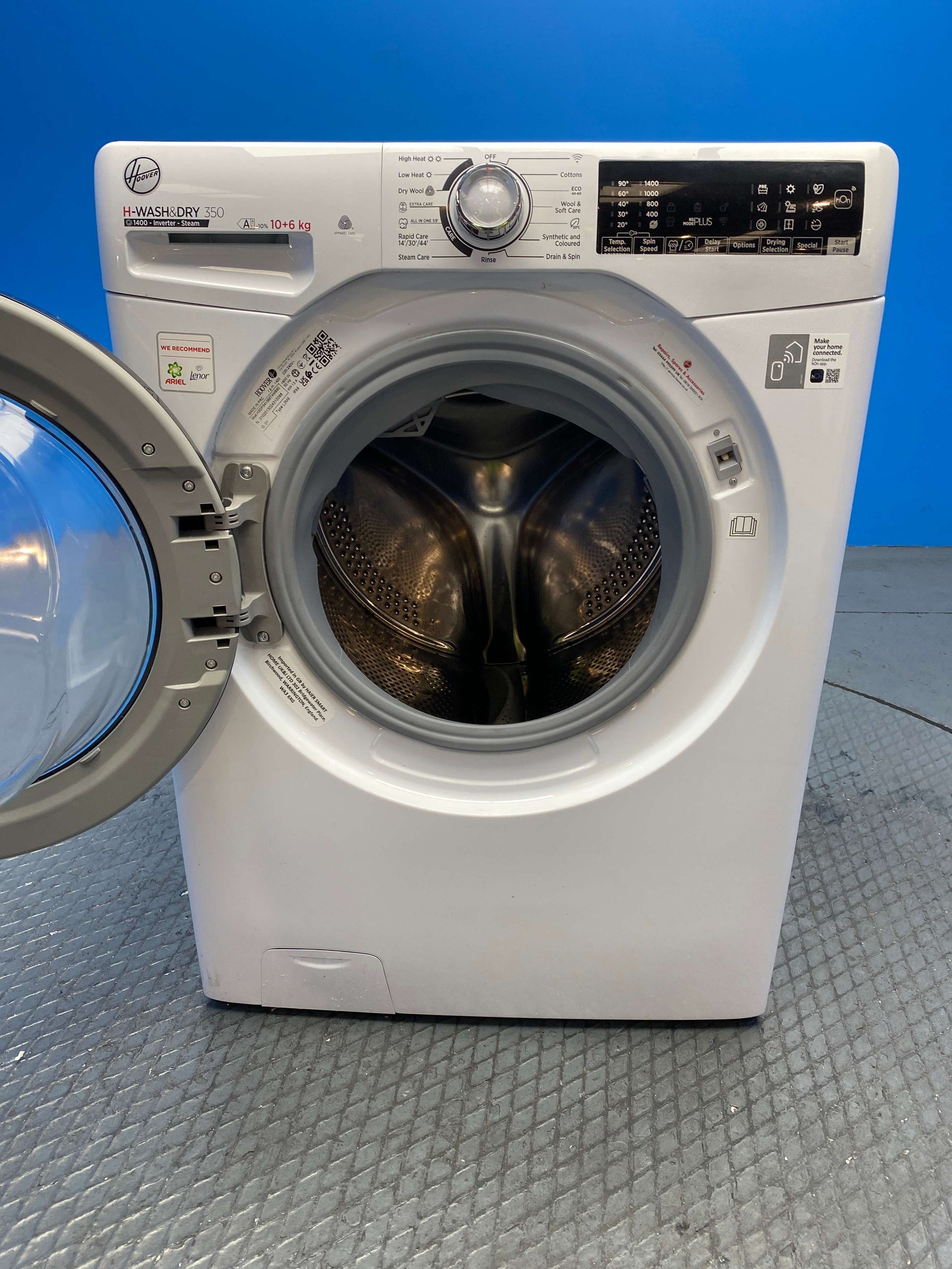Hoover H3DPS41066TAMB80 10/6kg 1400 Spin Washer Dryer