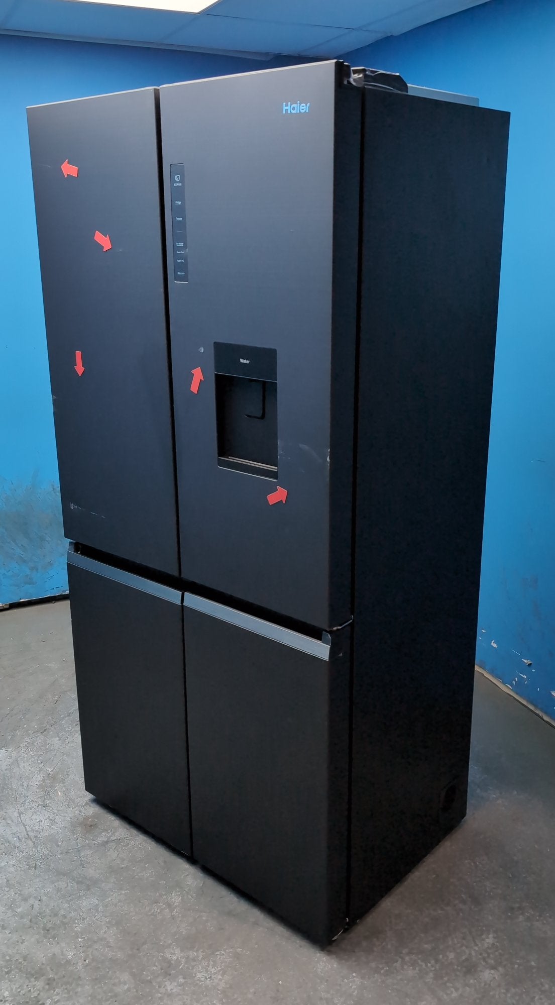 #GRC-163-397 - Haier French 4 Door Fridge Freezer – 528L, Black, Total No Frost