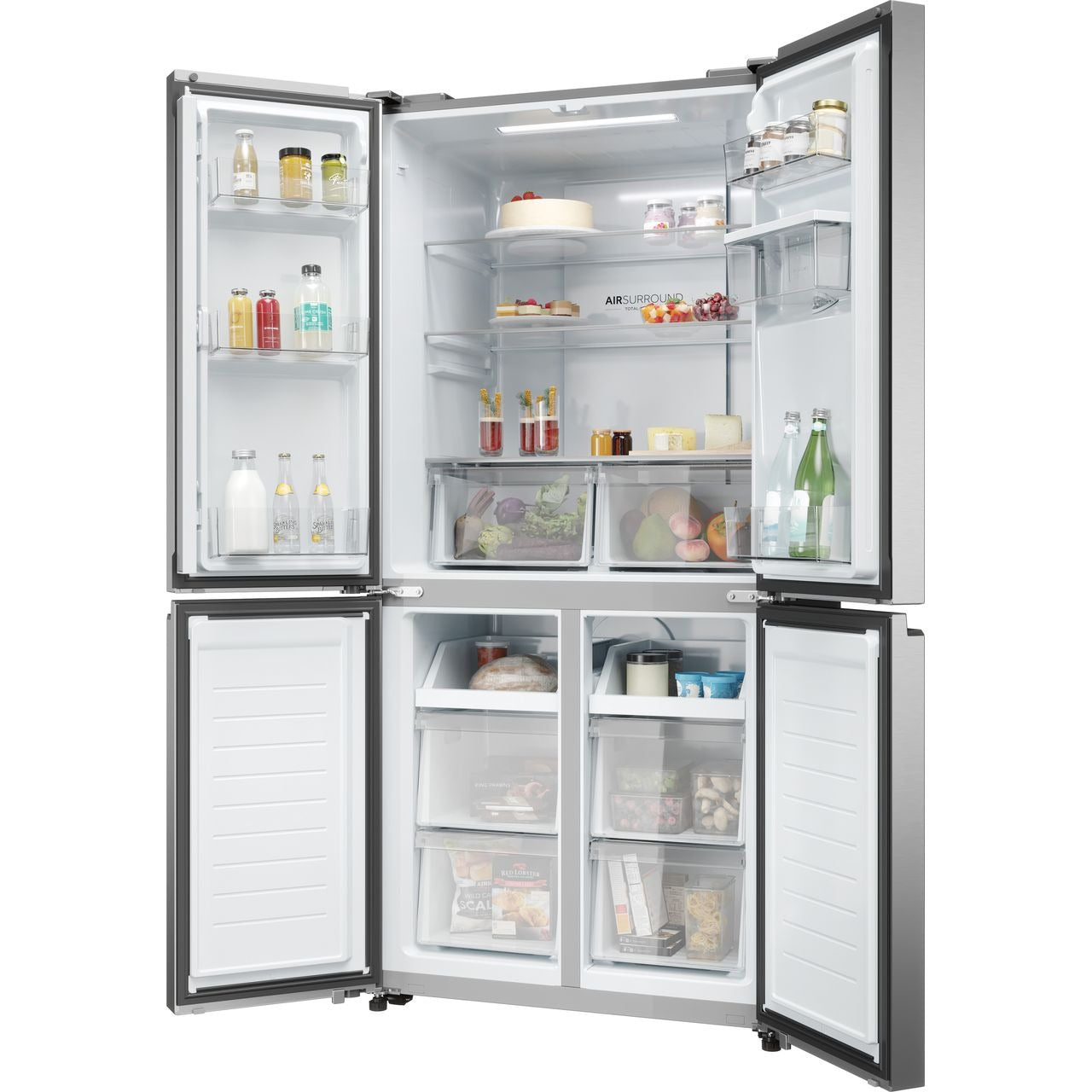 Haier HCR3818EWMM 4-Door Total No Frost Fridge Freezer – Renew 2 U