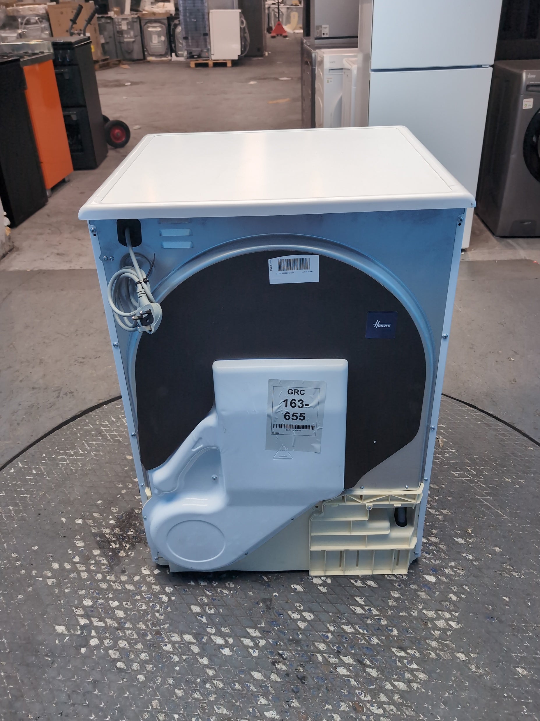 #GRC-163-655 - Hoover 10kg Condenser Tumble Dryer – Sensor Drying, White, B Energy Rating
