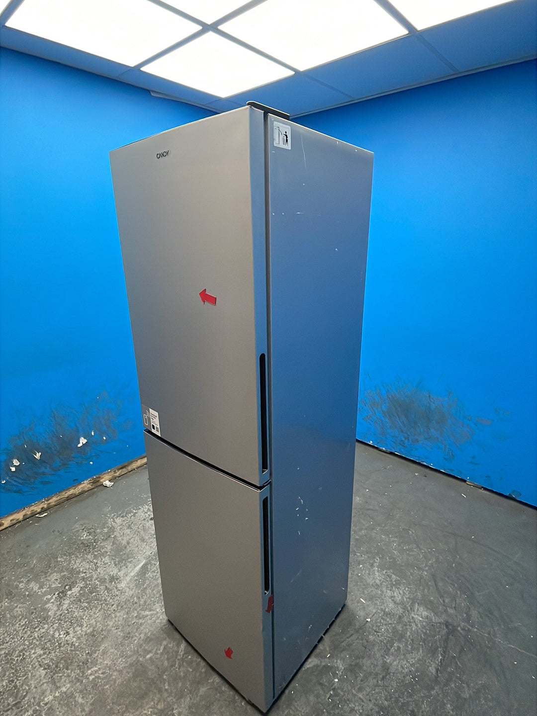 #GRC-162-808 - Candy 54.5cm Fridge Freezer – 252L, Silver, Low Frost, Smart WiFi