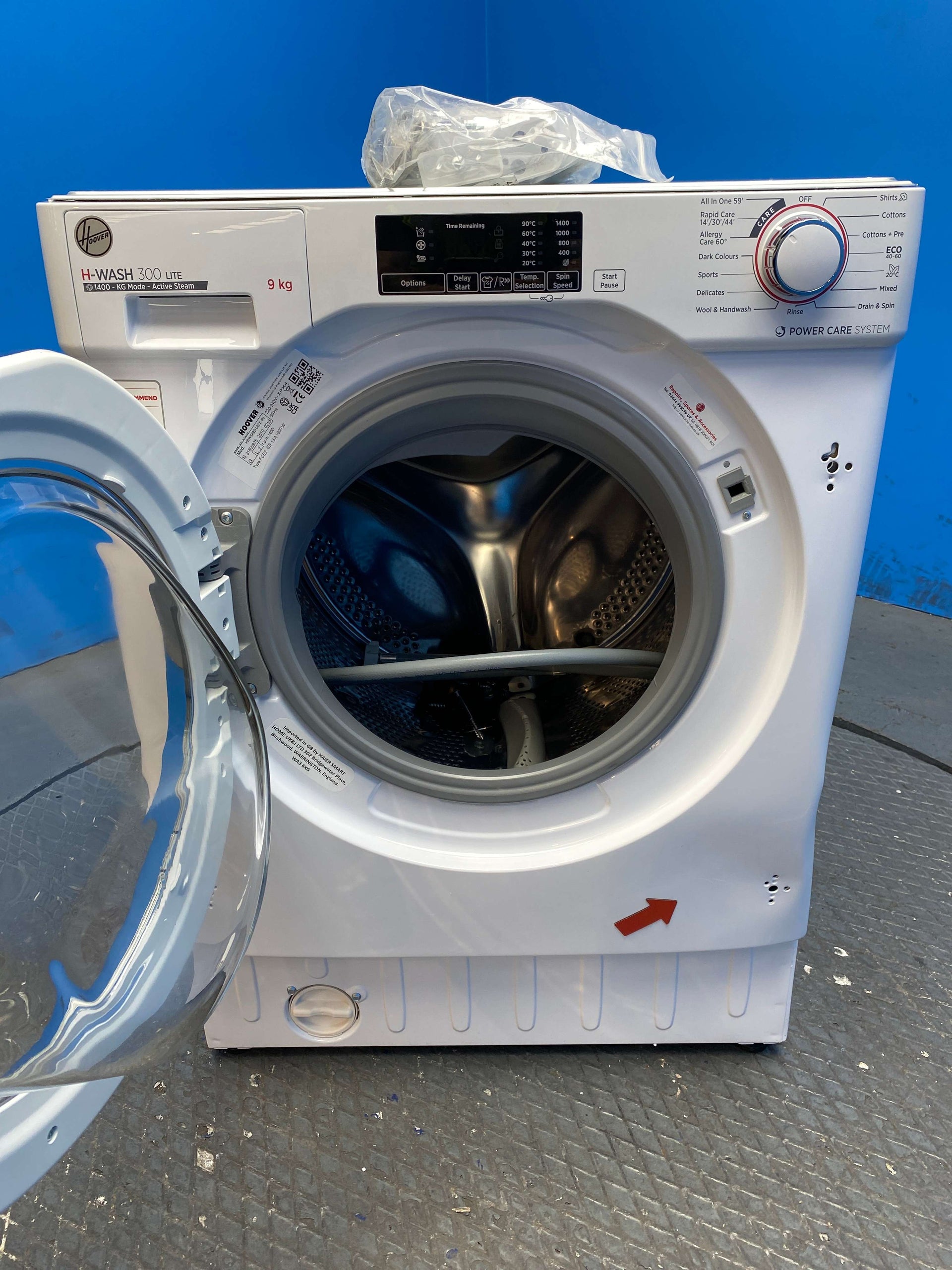 Hoover HBWS49D1ACE Integrated 9kg 1400 Spin Washing Machine