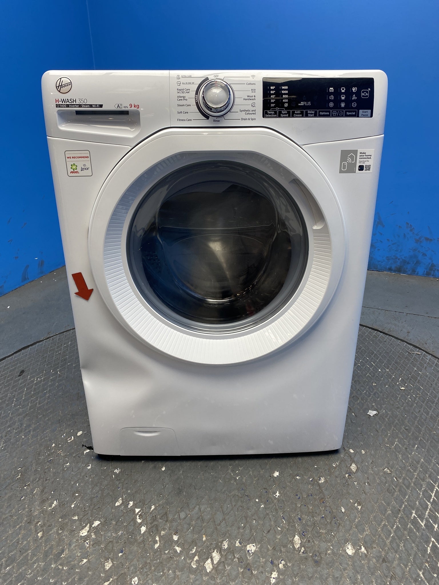 Hoover H3WPS496TAM6 9kg 1400 Spin Washing Machine