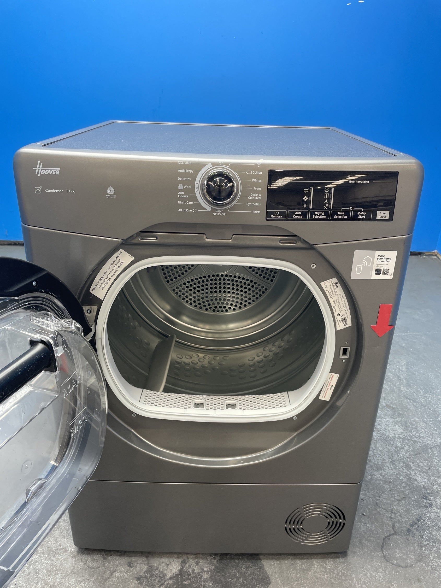 #GRC-163-116 - Hoover H-DRY 350 HRE C10TBER-80 10kg Condenser Dryer