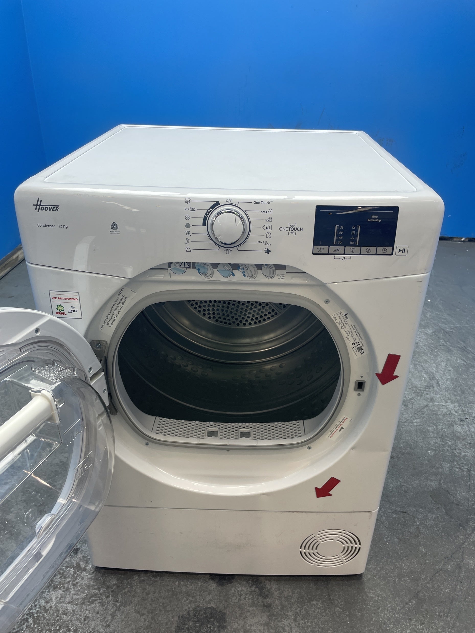 #GRC-162-663 - Hoover H-DRY 300 HLE C10DE-80 10kg Condenser Tumble Dryer