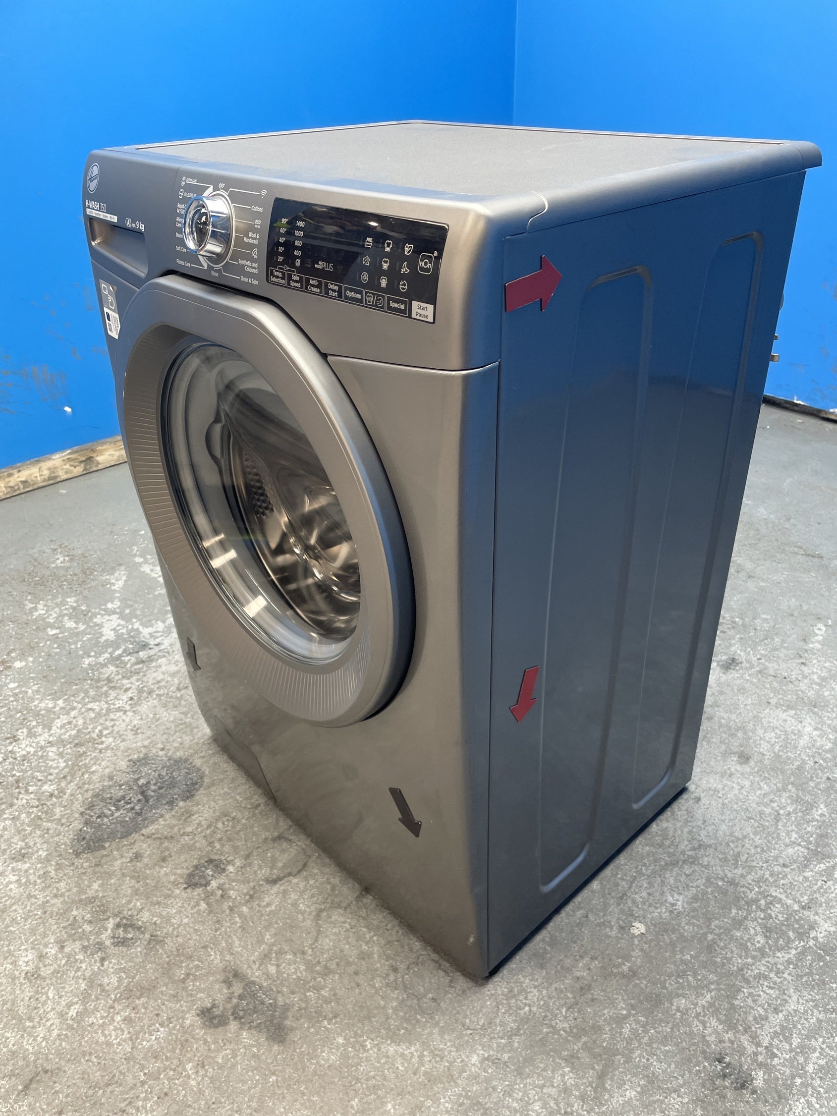 #GRC-152-255 - Hoover H3WPS496TMRR6 9kg 1400 Spin Washing Machine
