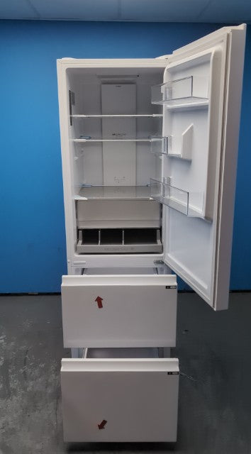 #GRC-162-804 - Haier 54.5cm 60/40 Fridge Freezer – 303L, White, Total No Frost, Smart WiFi