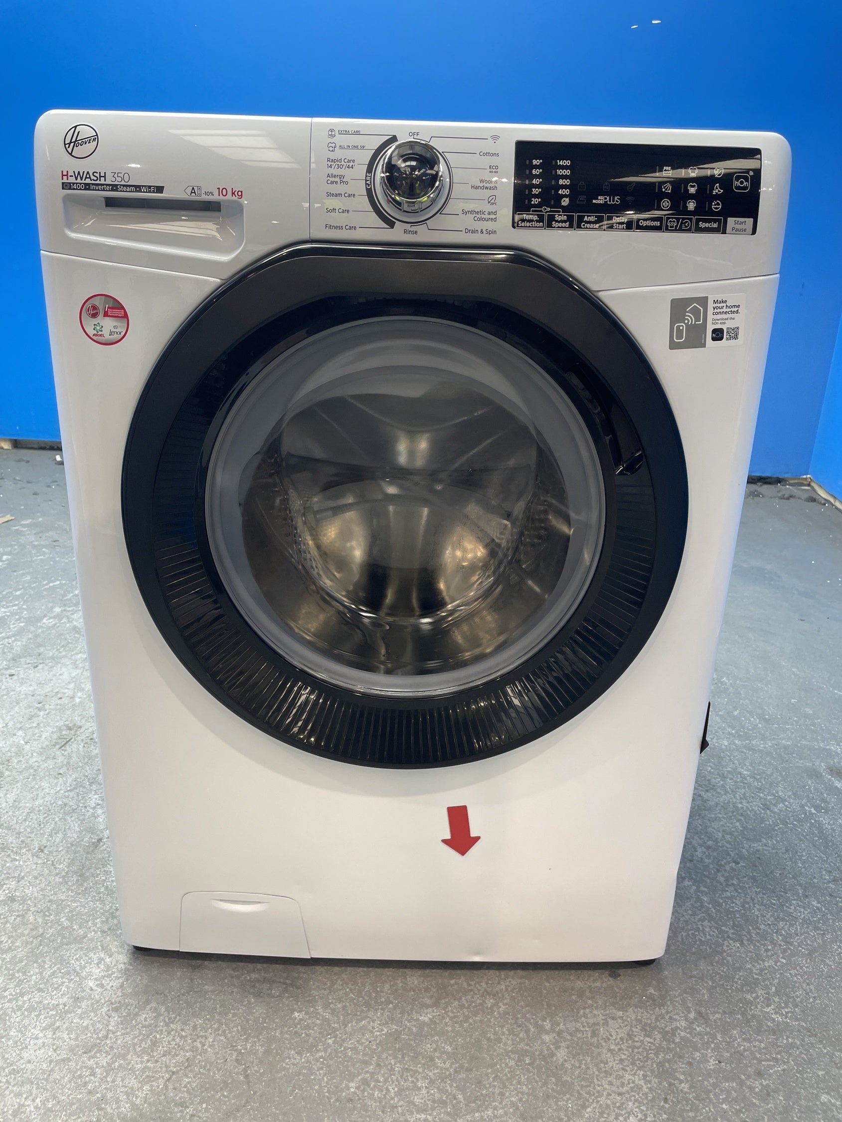 #GRC-158-355 - Hoover H3WPS4106TMB6 10kg 1400 Spin Washing Machine