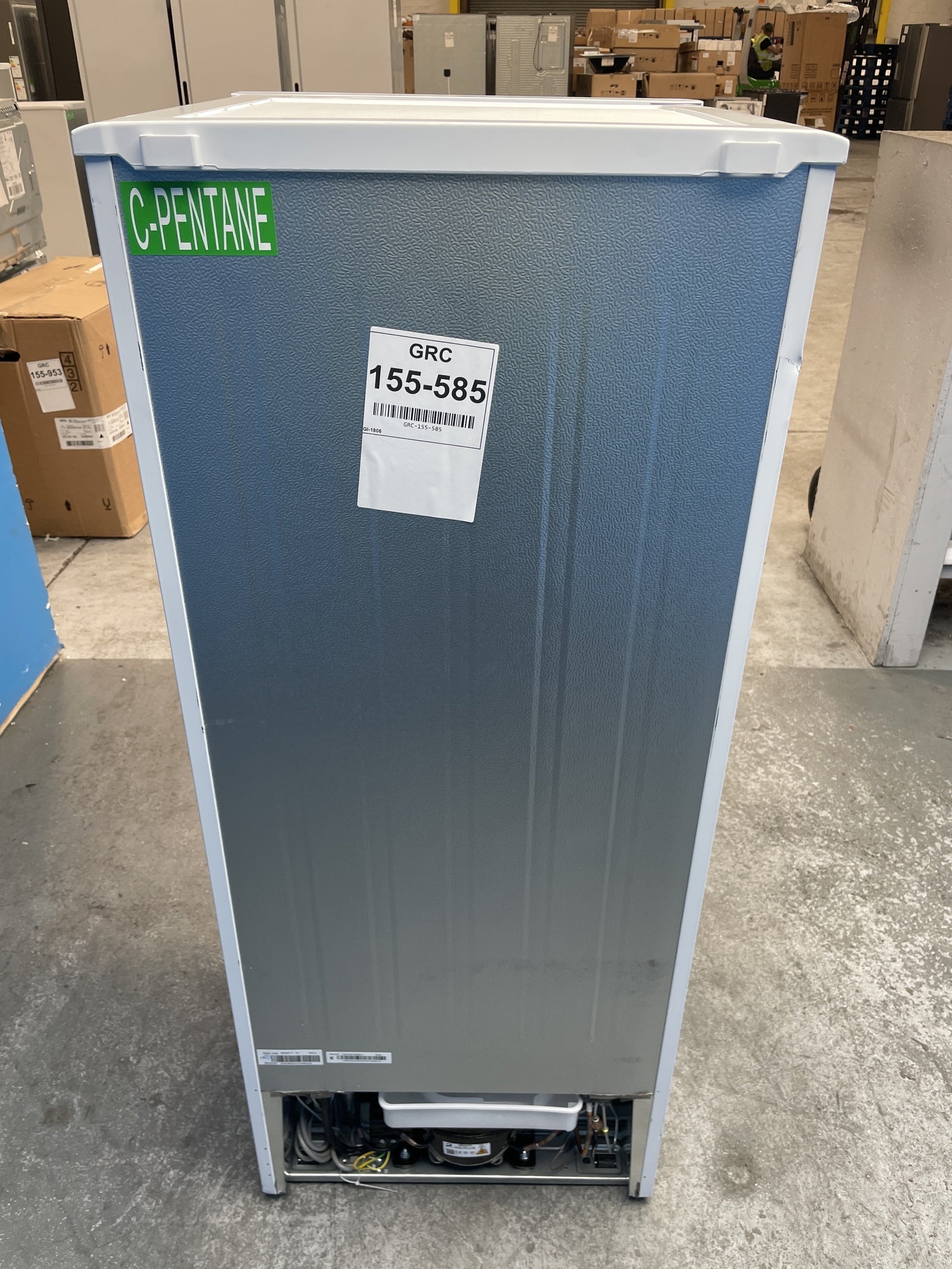 #GRC-155-585 - Candy CCH1S135EWK 55cm 185 Litre Combi Fridge Freezer