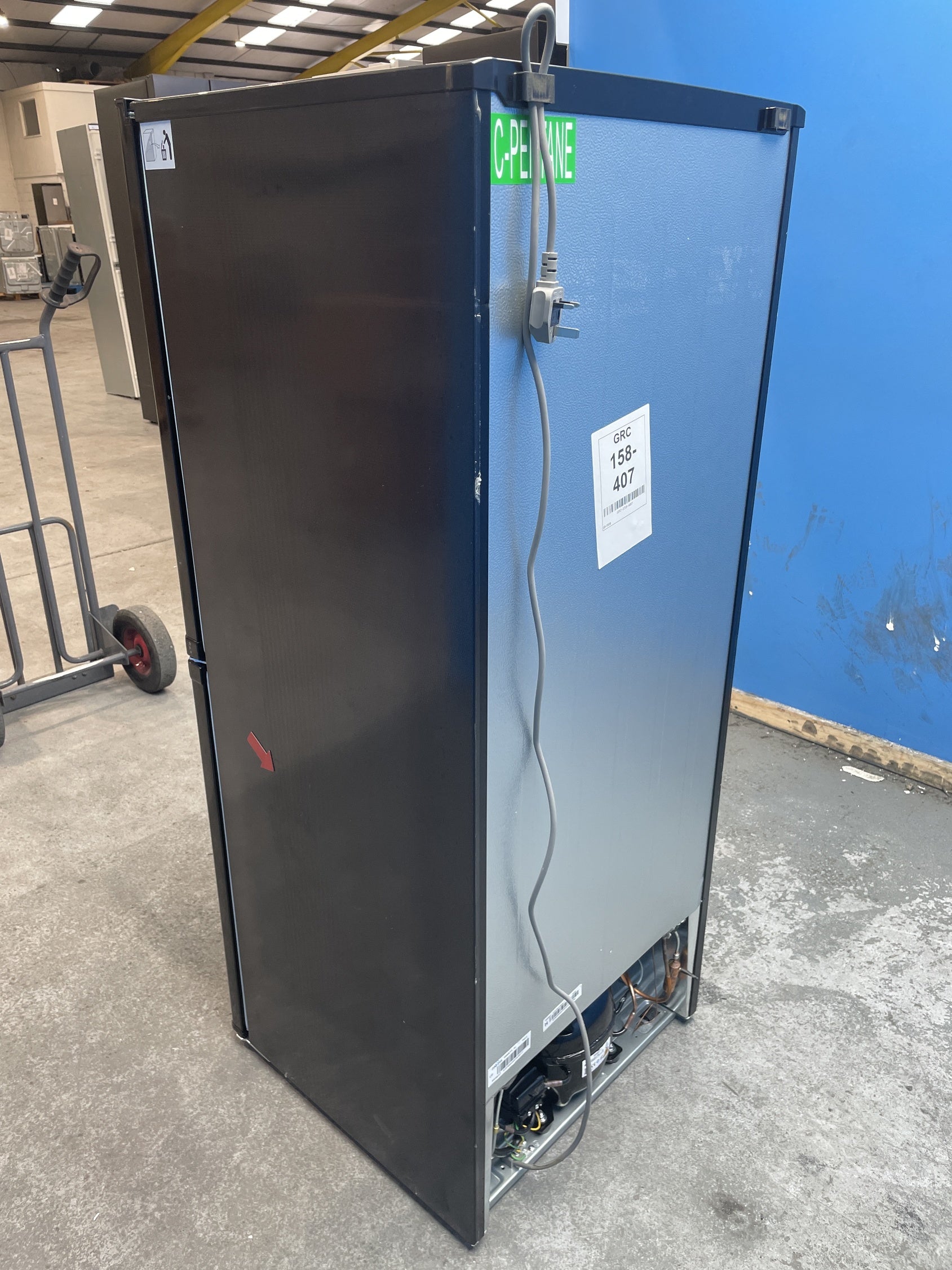 #GRC-158-407 - Candy CCH1S513EBK 185 Litre Combi Fridge Freezer