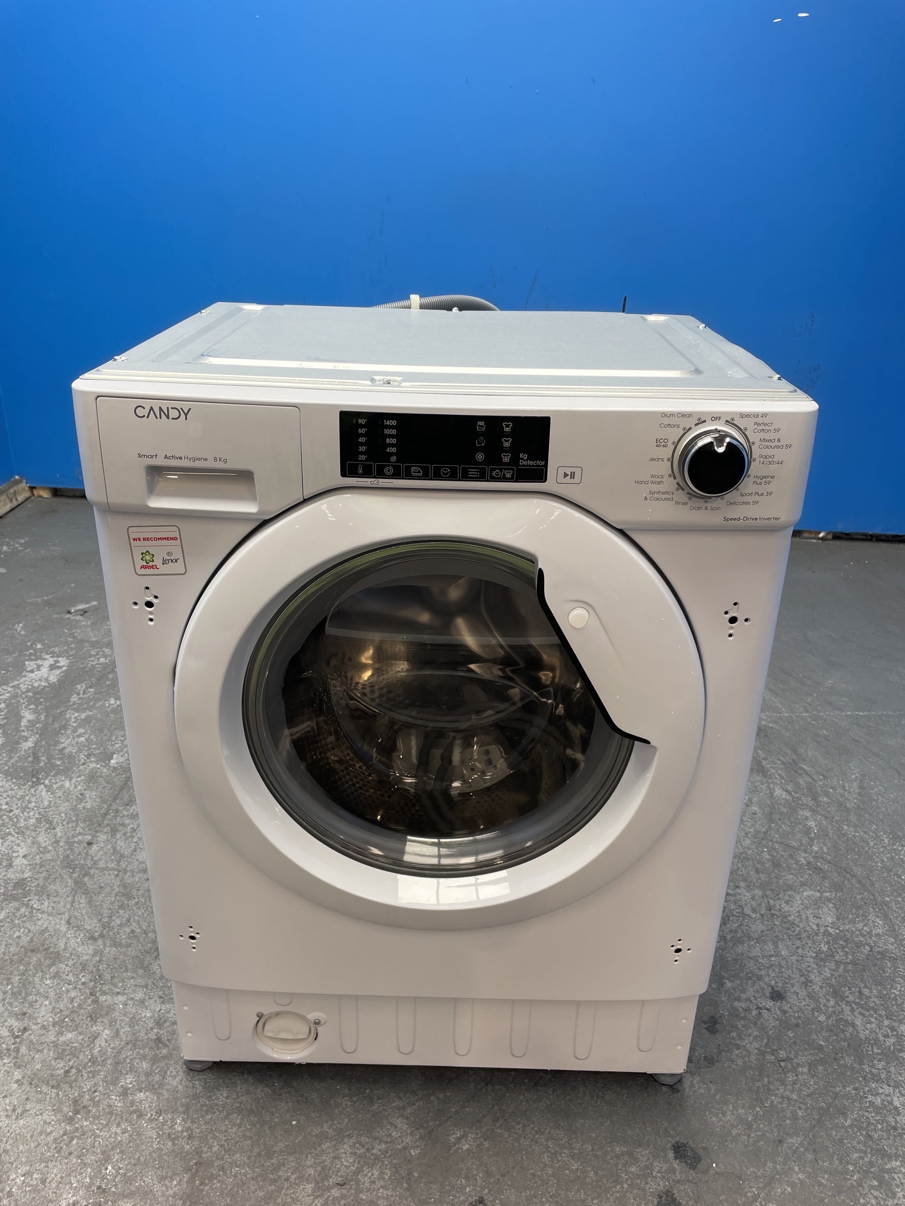 #GRC-163-471 - Candy 8kg 1400rpm Integrated Washing Machine – Inverter Motor, White
