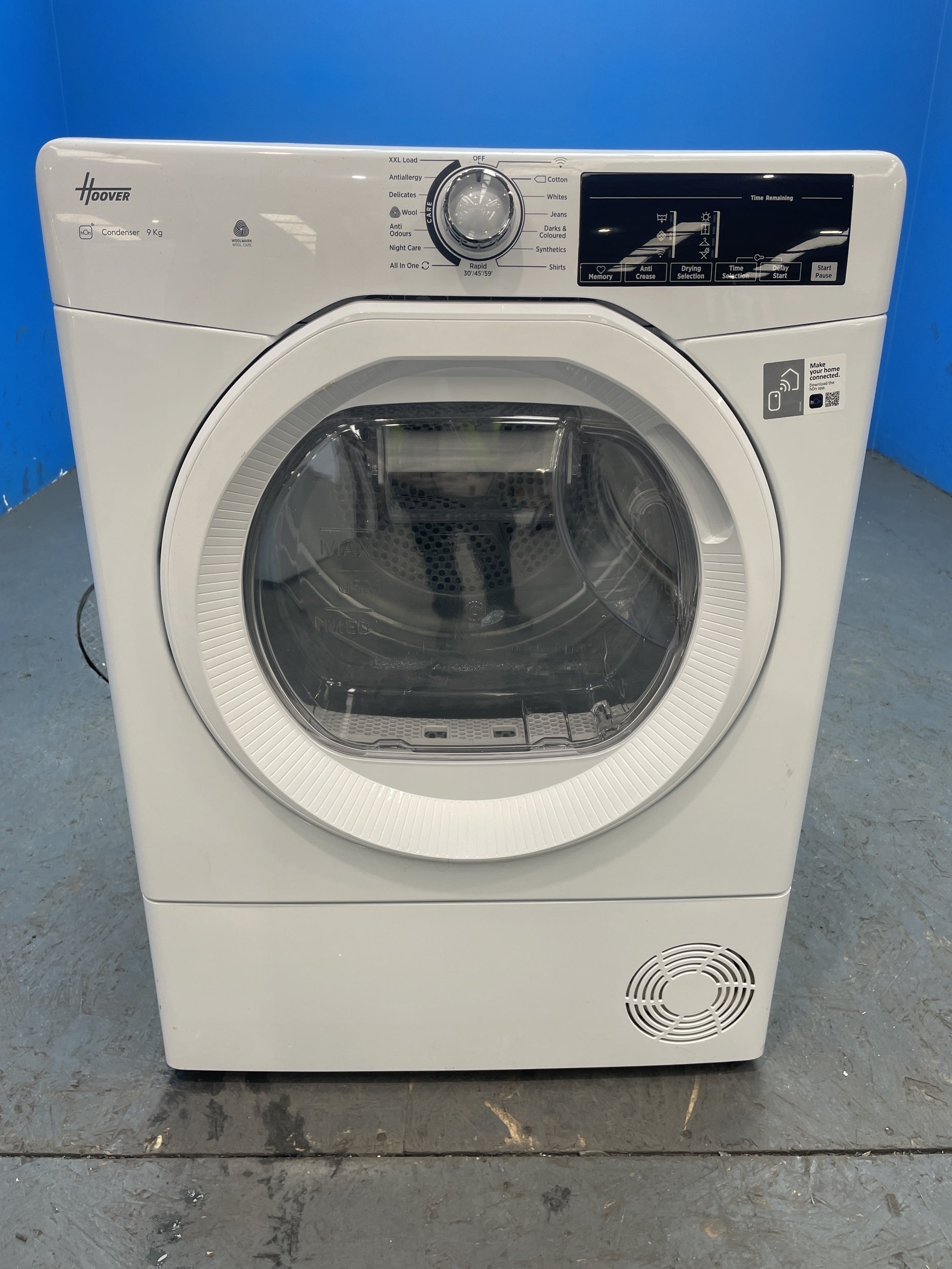 #GRC-156-147 - Hoover HRE C9TE-80 9kg Condenser Tumble Dryer with Wi-Fi