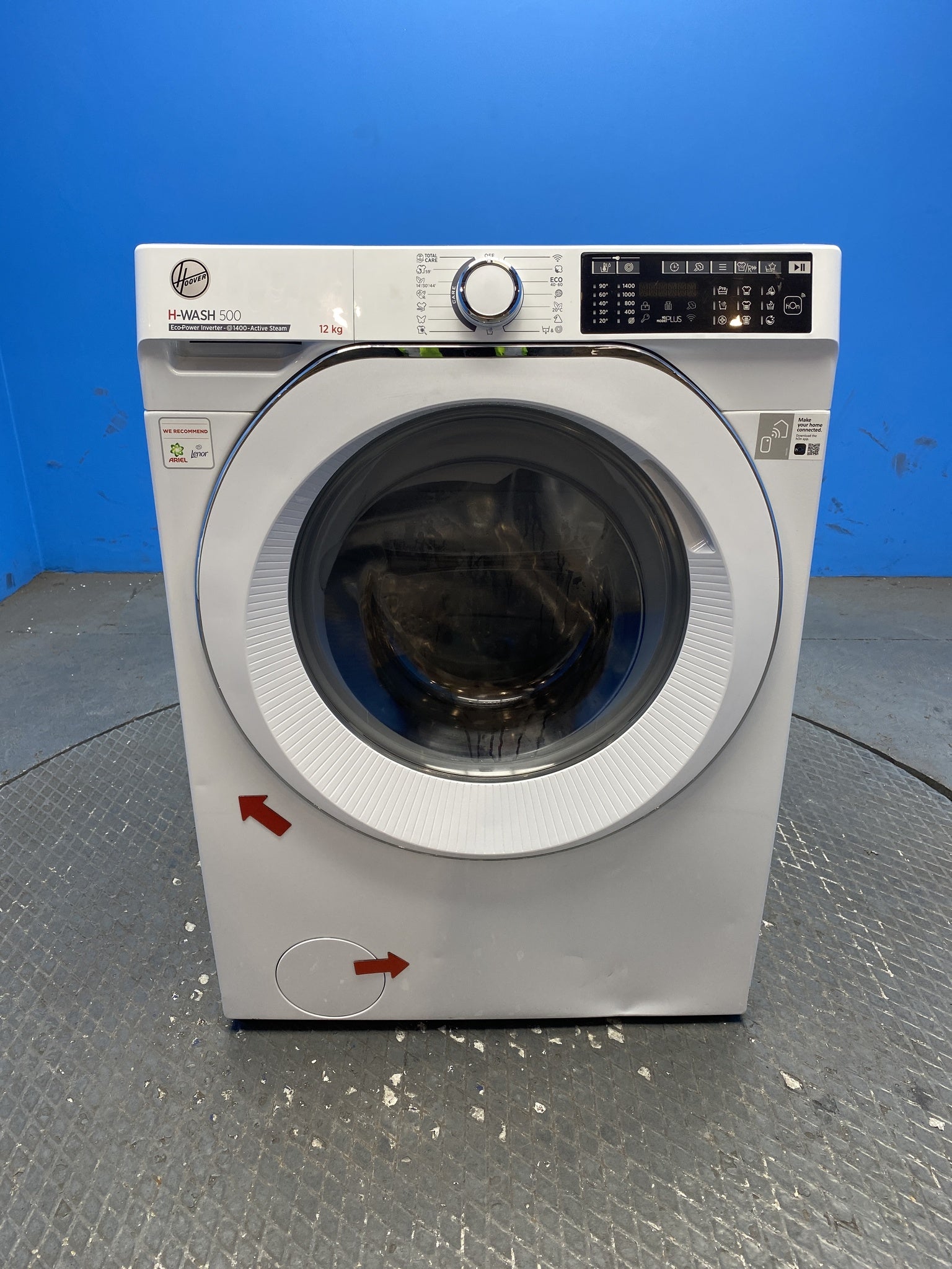 Hoover HW412AMC 12kg 1400 Spin Washing Machine