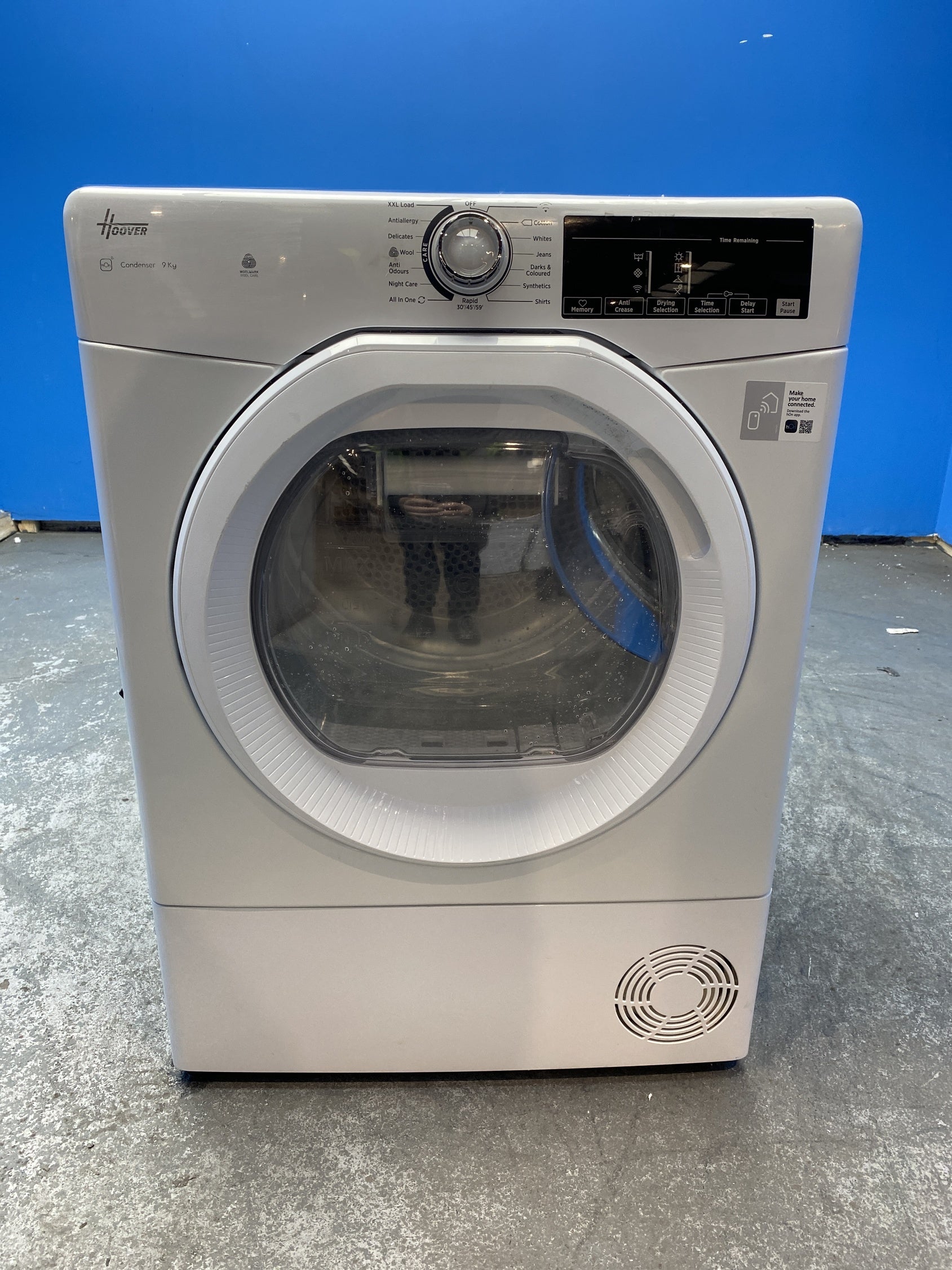 #GRC-145-033 - Hoover HRE C9TE-80 9kg Condenser Tumble Dryer with Wi-Fi