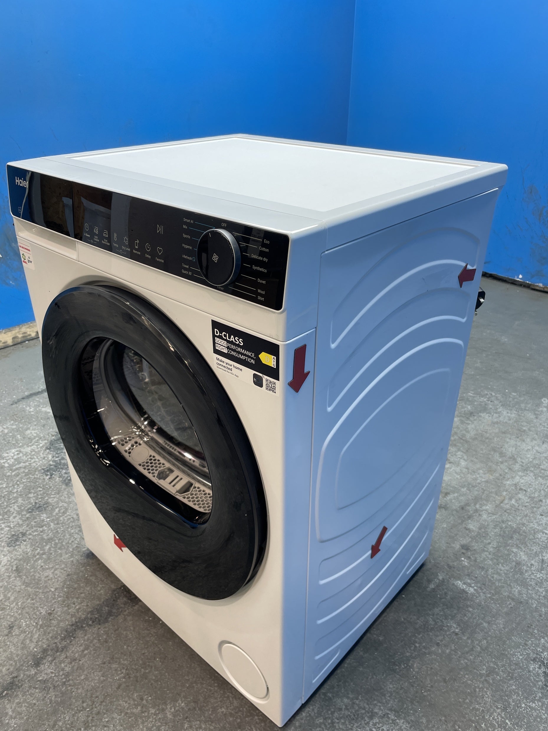 #GRC-160-339 - Haier HD80-D357U1 8kg Heat Pump Tumble Dryer