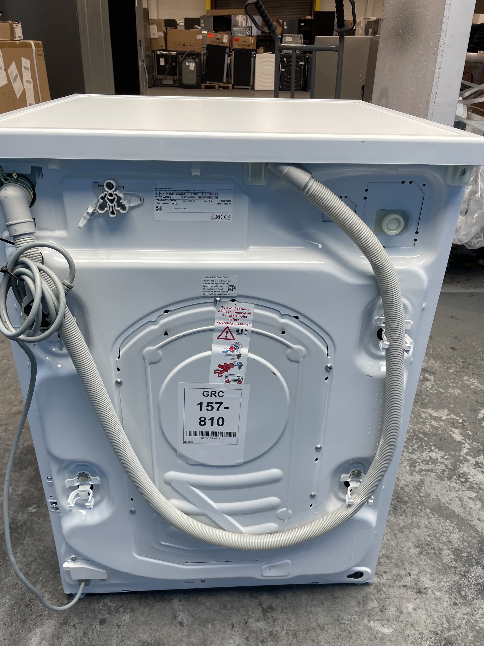 #GRC-157-810 - Bosch WGG24400GB Series 6 9kg 1400 Spin Washing Machine