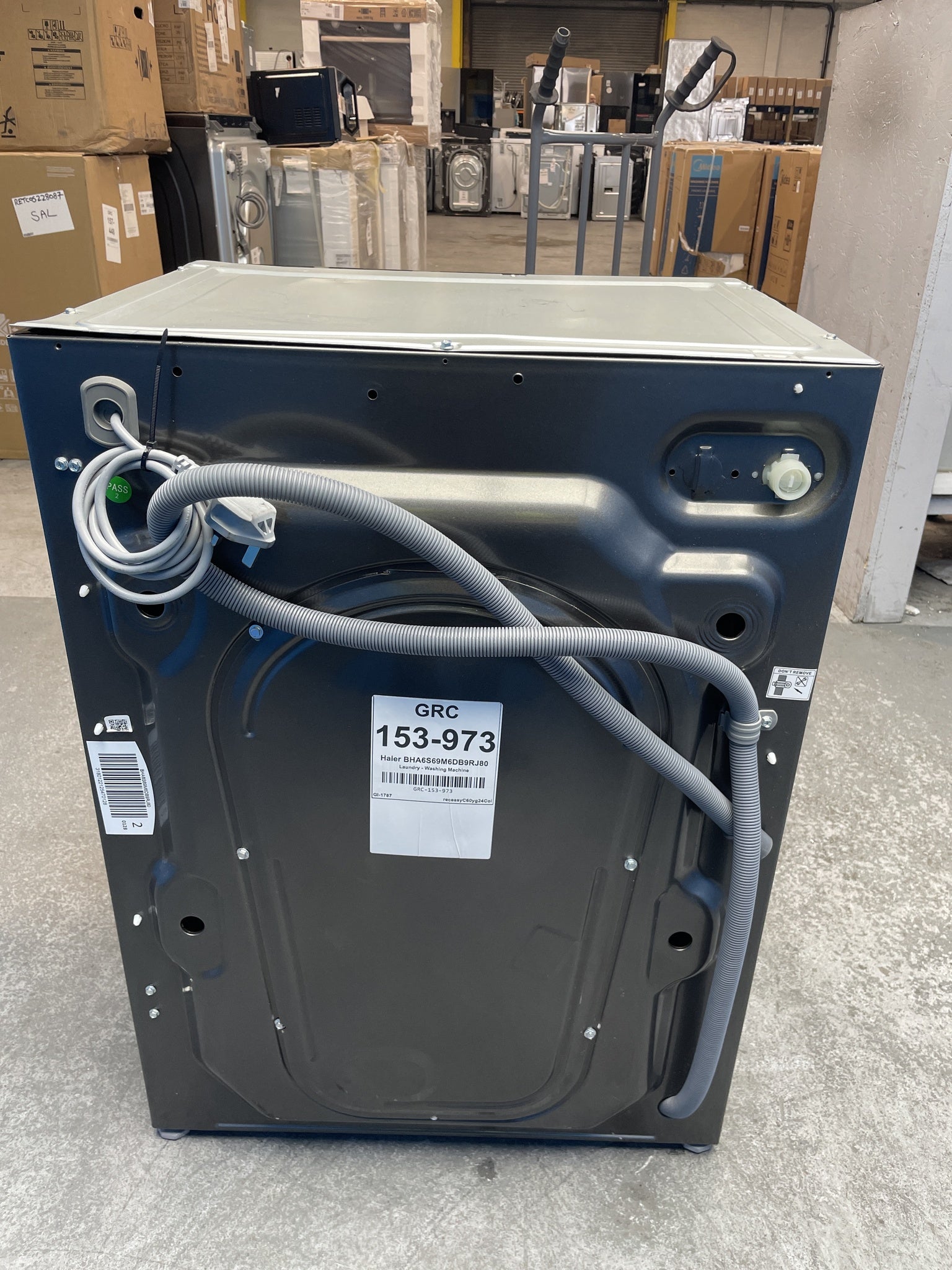 #GRC-153-973 - Hoover BHA6S69M6DB9RJ80 Series 6 Integrated 9kg 1600rpm Washing Machine
