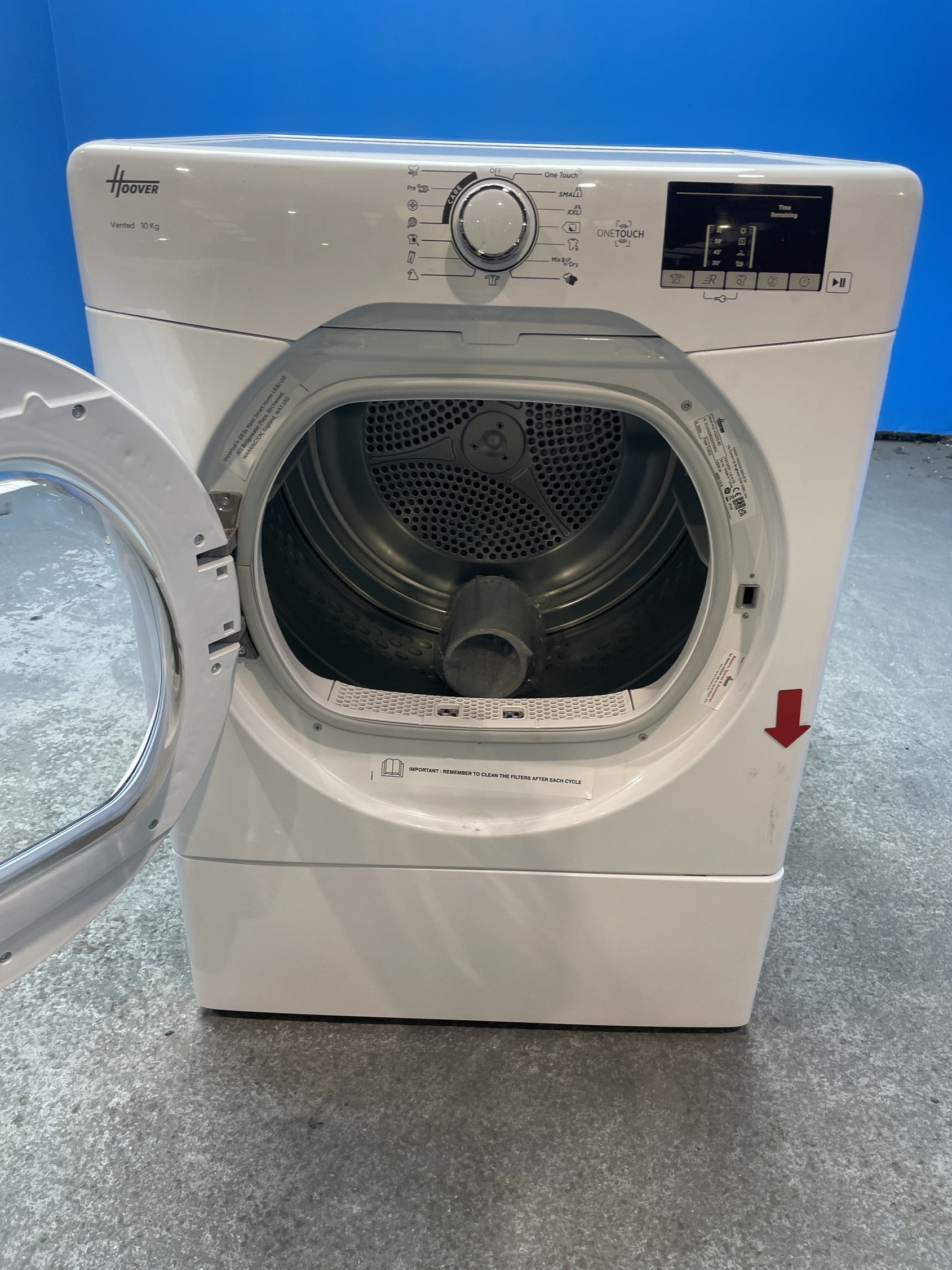 #GRC-157-691 - Hoover HLE V10DG-80 10kg Vented Tumble Dryer