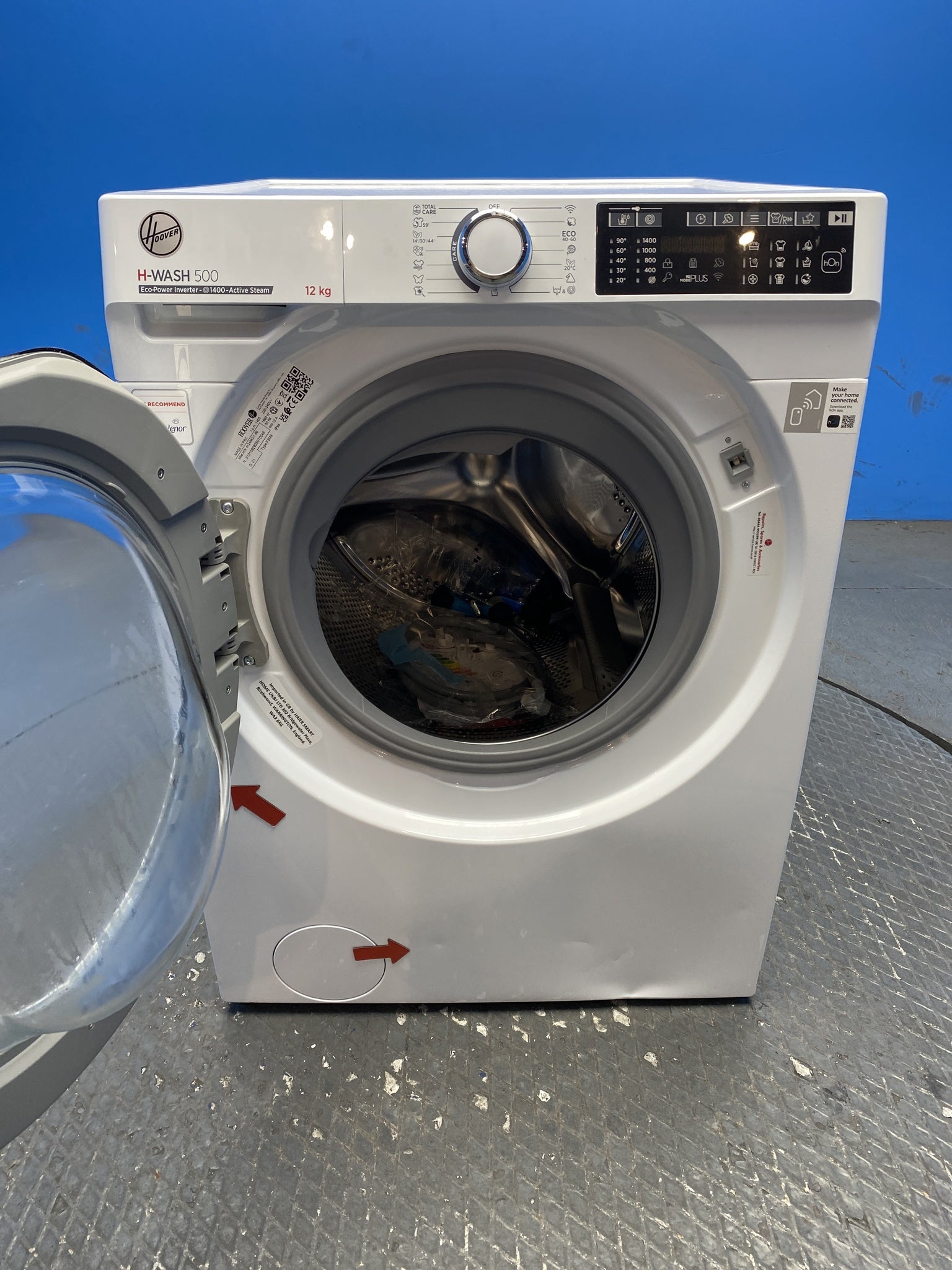 Hoover HW412AMC 12kg 1400 Spin Washing Machine