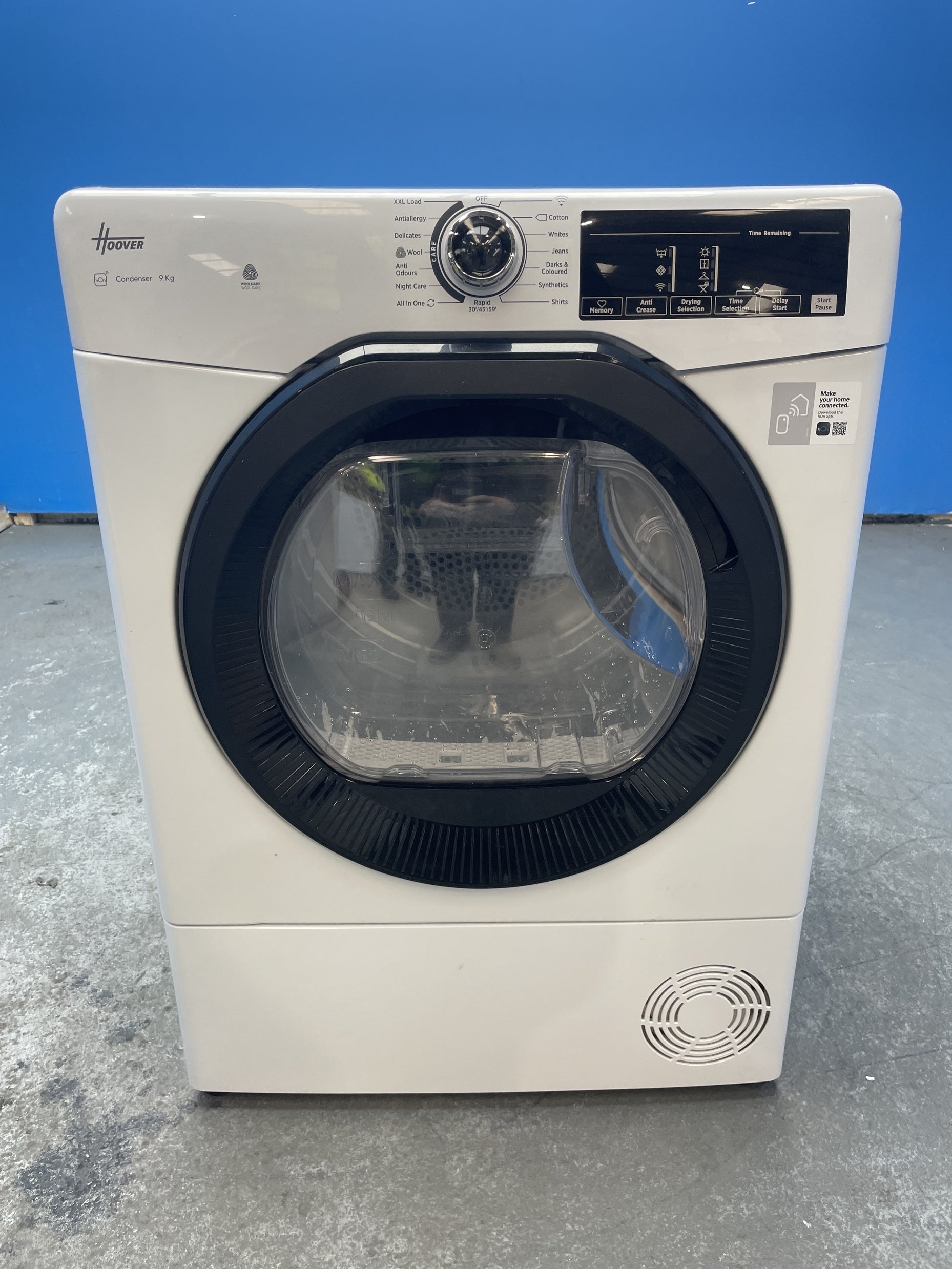 #GRC-153-556 - Hoover H-DRY 350 HREC9TBE-80 9kg Condenser Tumble Dryer