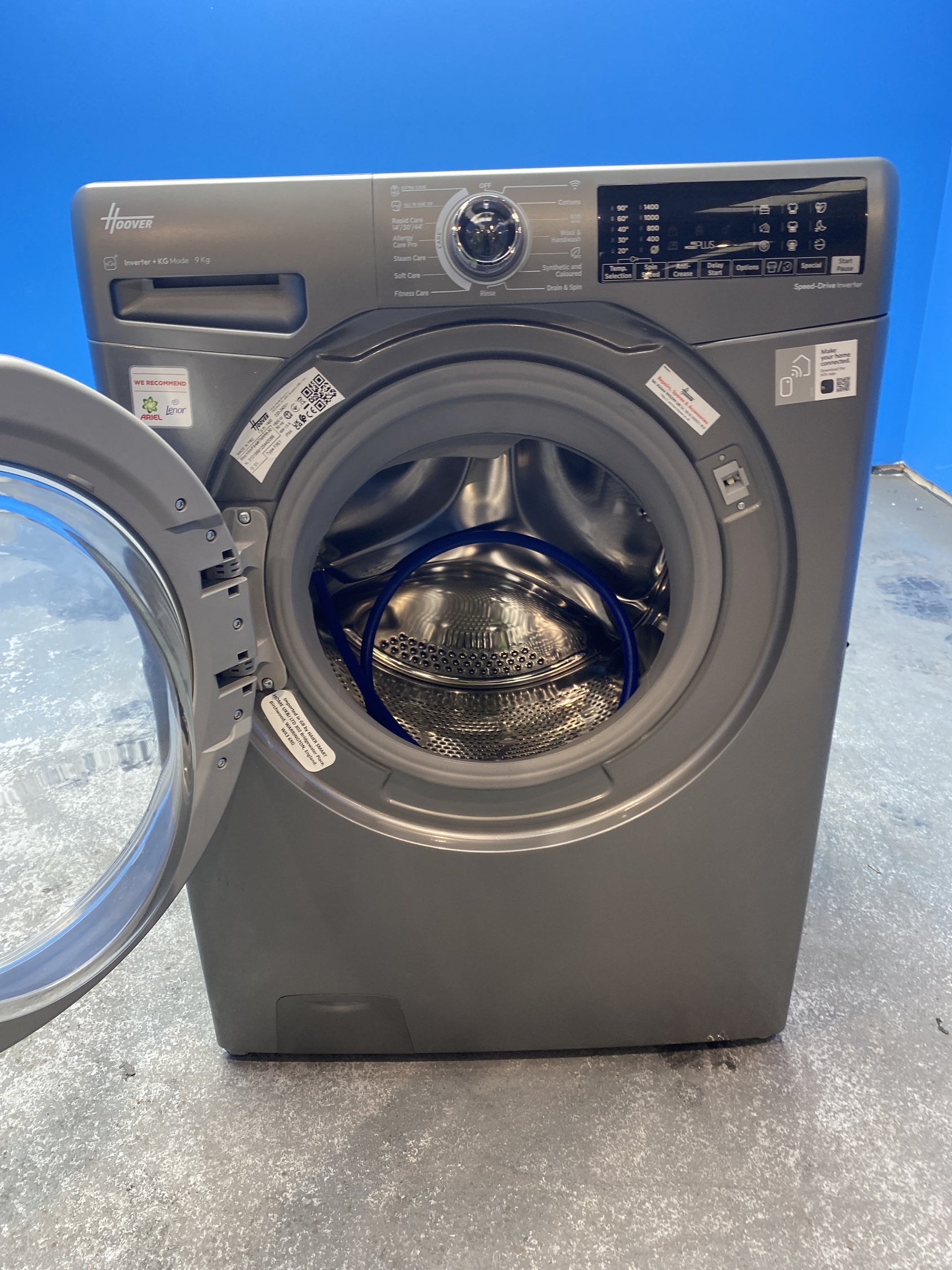 #GRC-153-251 - Hoover H3WPS496TMRR6 9kg 1400 Spin Washing Machine