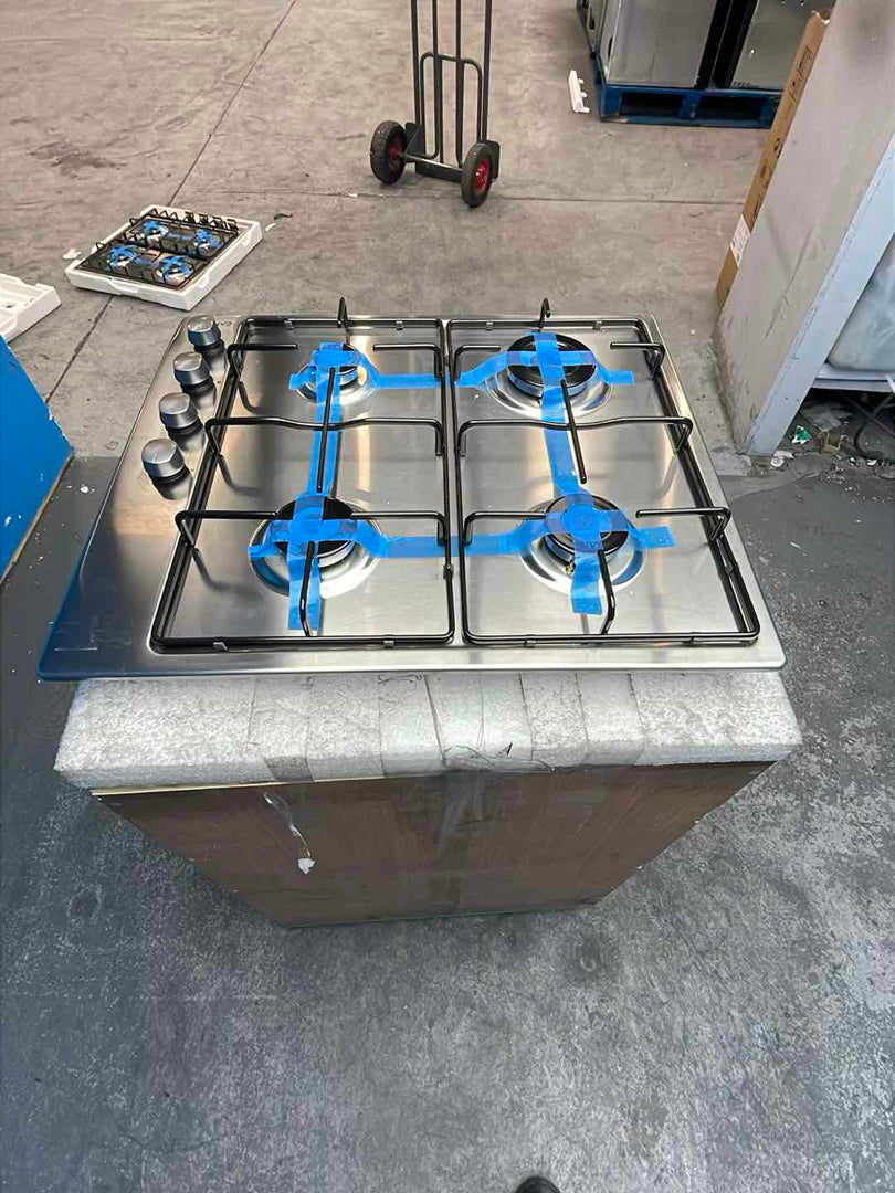 #GRC-160-493 - Hoover HHW6LK3X 60cm 4-Burner Stainless Steel Gas Hob