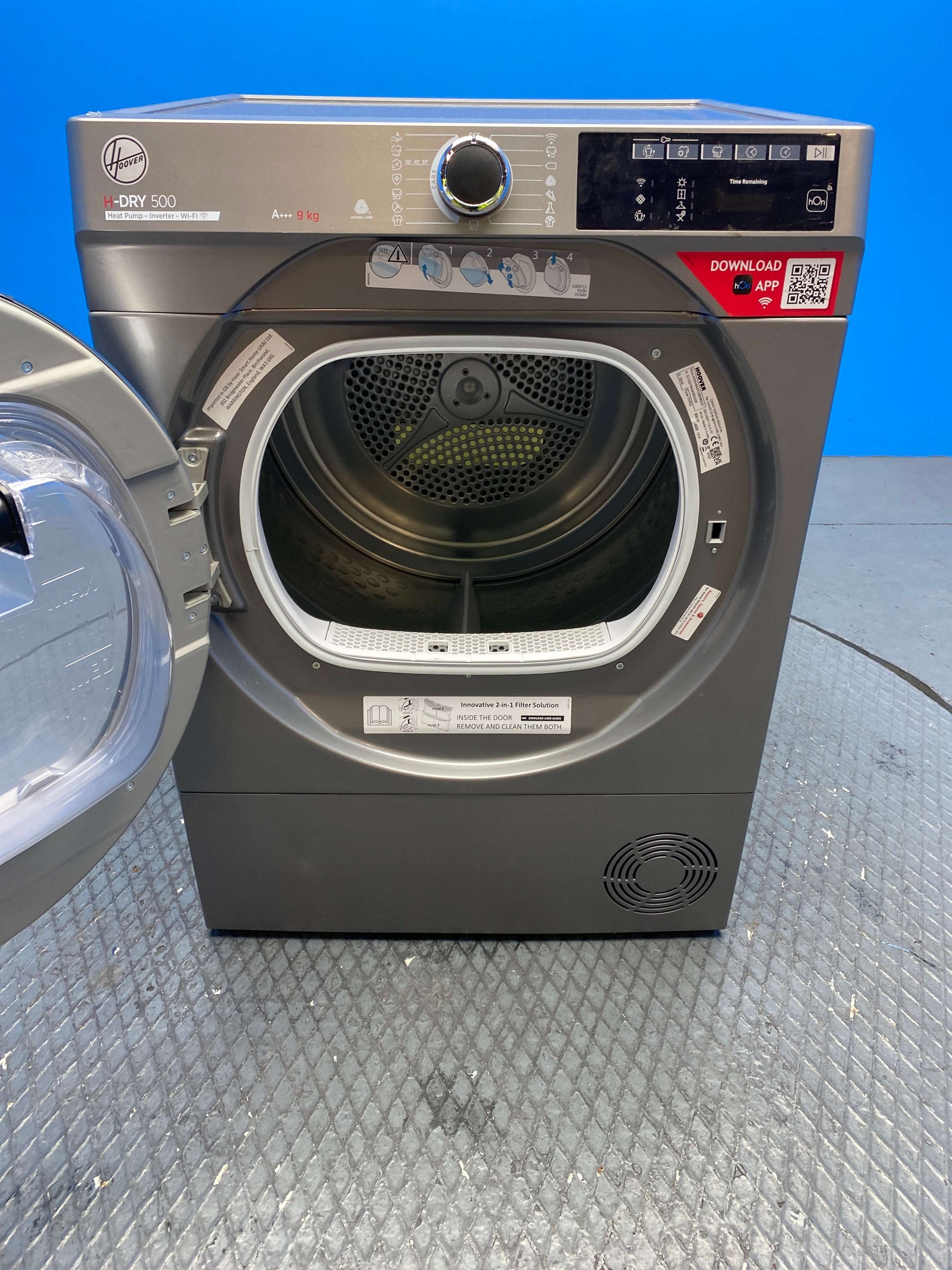 Hoover H-DRY 500 NDEH9A3TCBER80/N 9kg Heat Pump Dryer