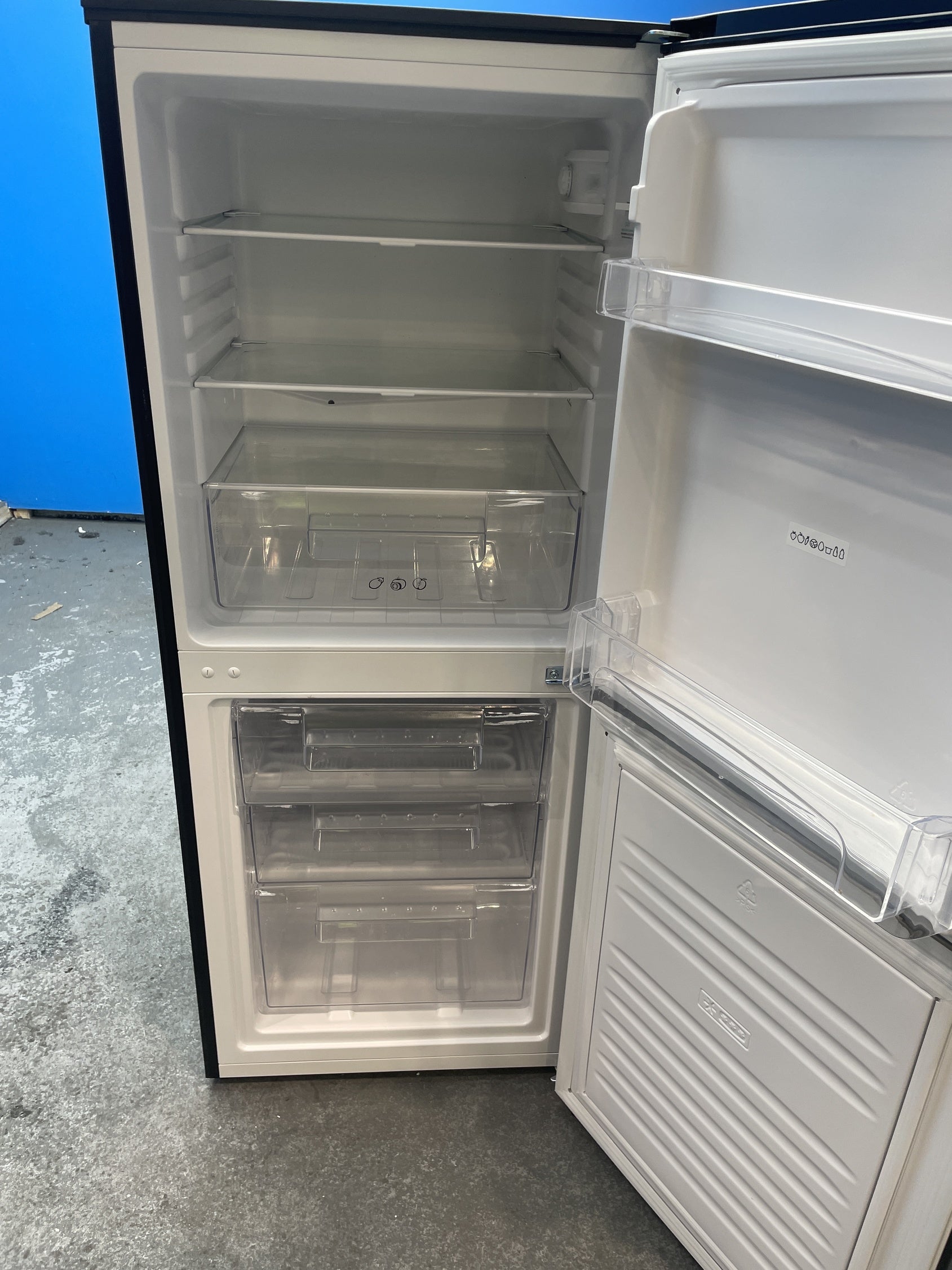 #GRC-158-407 - Candy CCH1S513EBK 185 Litre Combi Fridge Freezer
