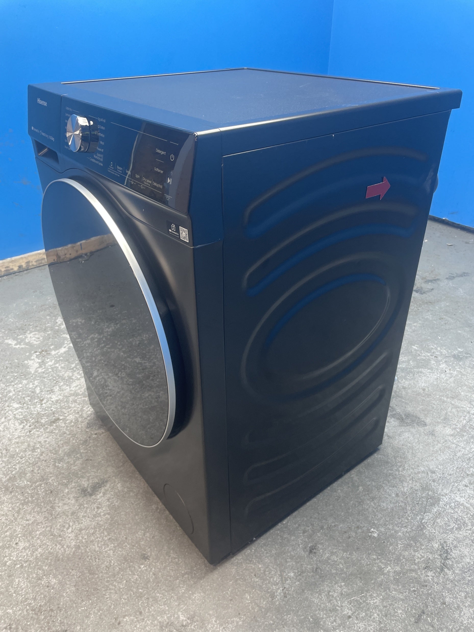 #GRC-145-198 - Hisense WD5S1045BB 10.5/6kg 1400rpm Auto Dosing Washer Dryer