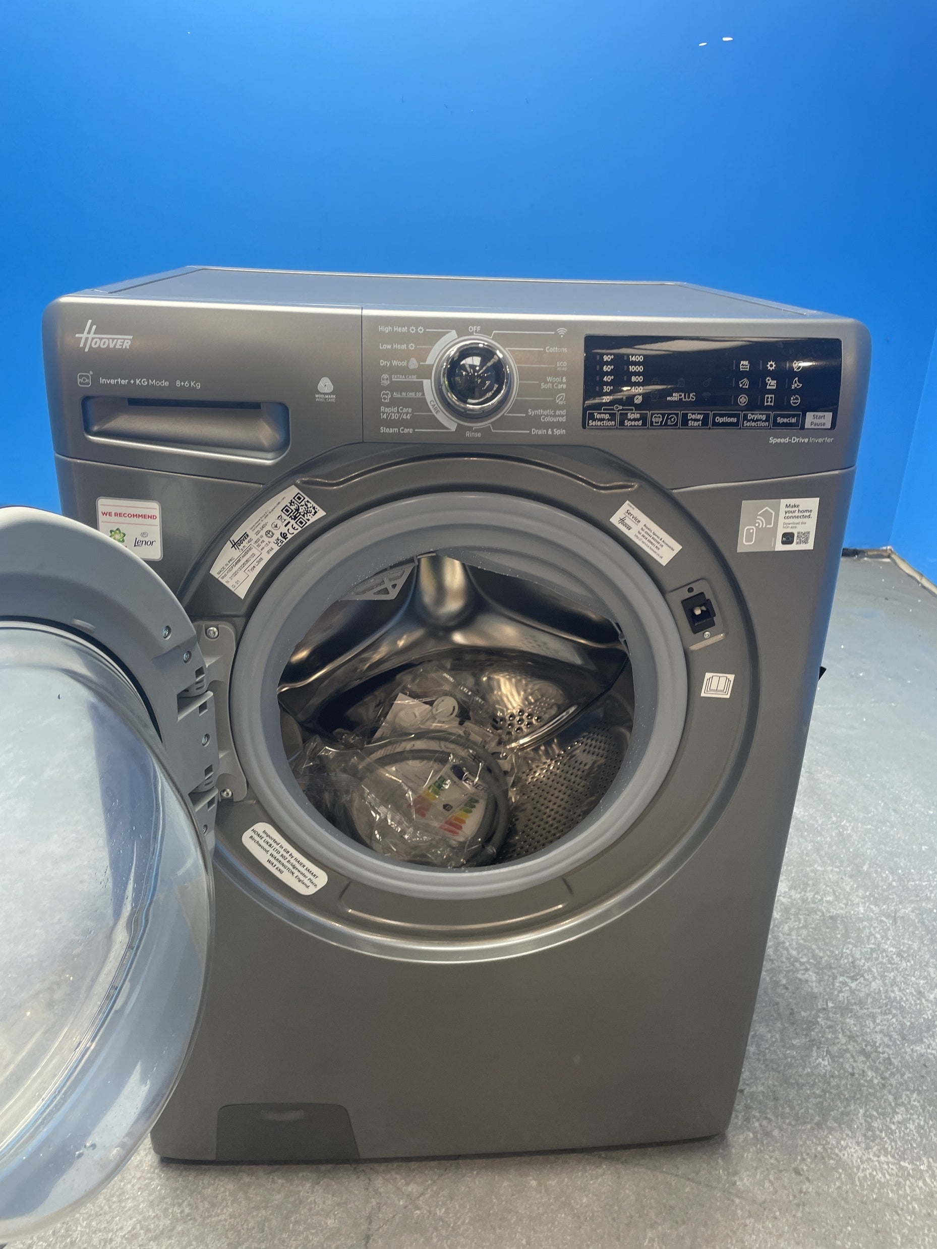 #GRC-160-161 - Hoover H3DPS4866TAMBR80 WiFi Enabled 8/6kg 1400rpm Washer Dryer
