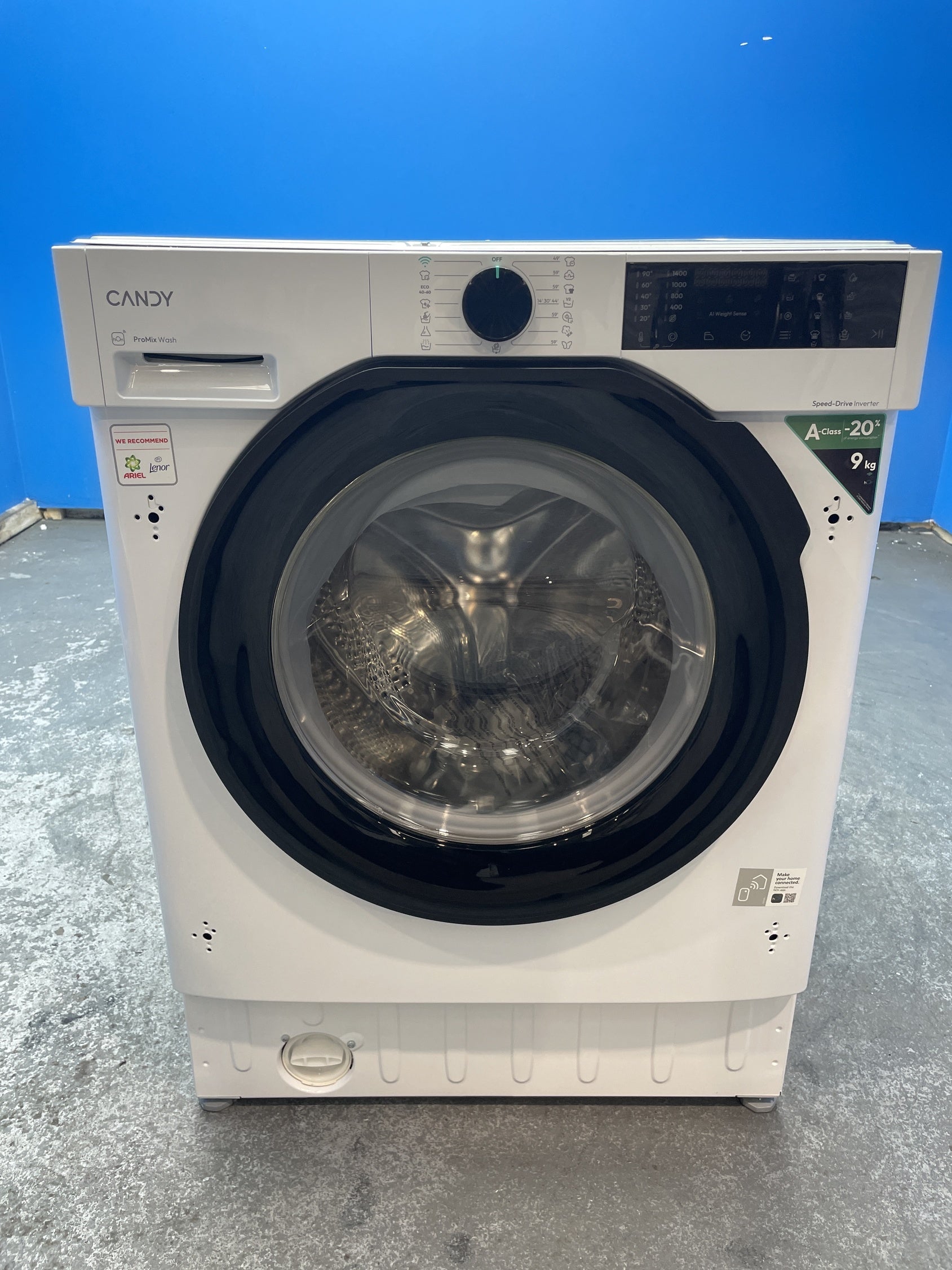 #GRC-144-967 - Candy Smart BC4S49M6DB8J-80 Integrated 9kg 1400rpm Washing Machine