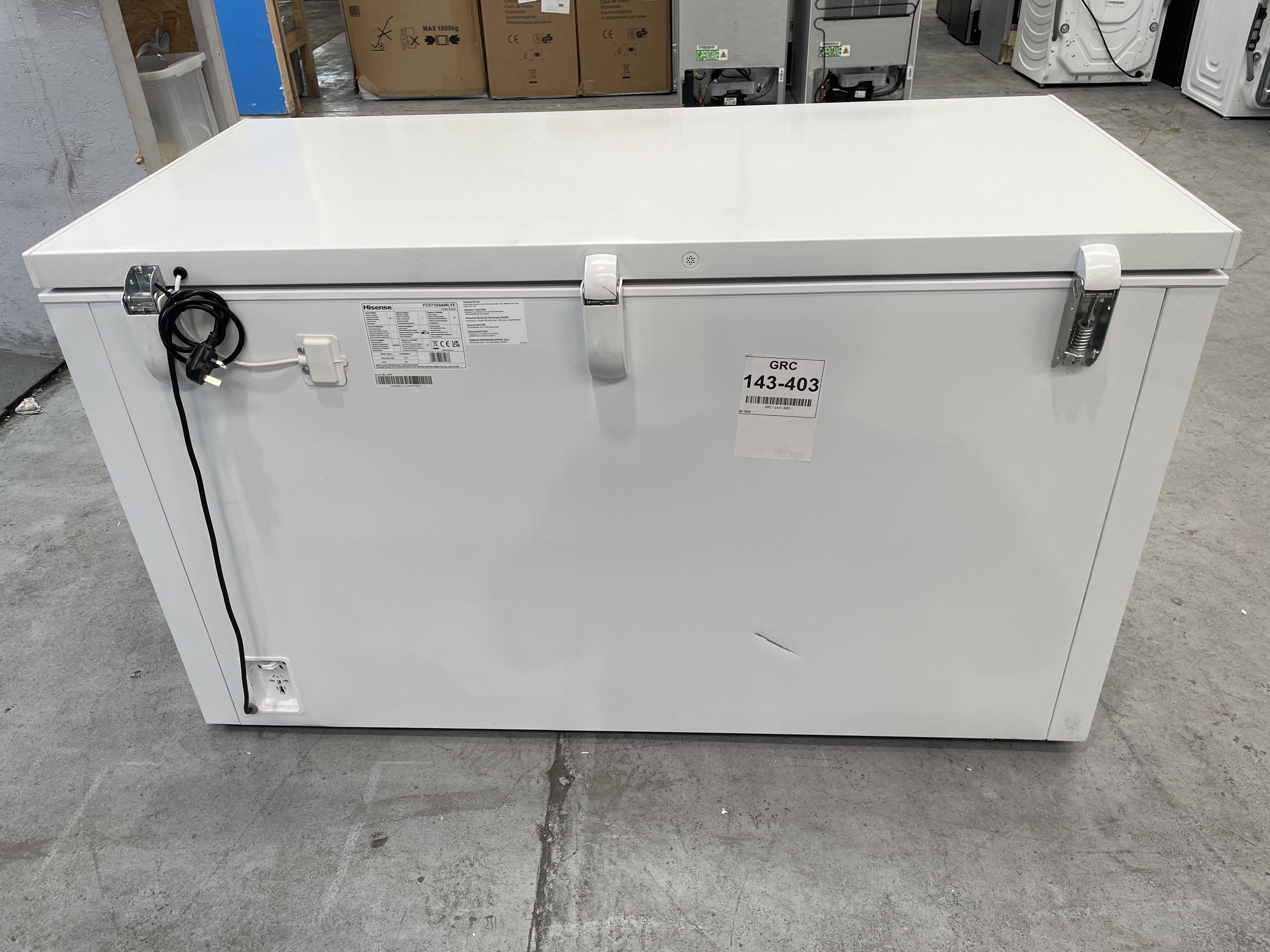 #GRC-143-403 - Hisense FC571D4AWLYE 372L Winter Guard Chest Freezer