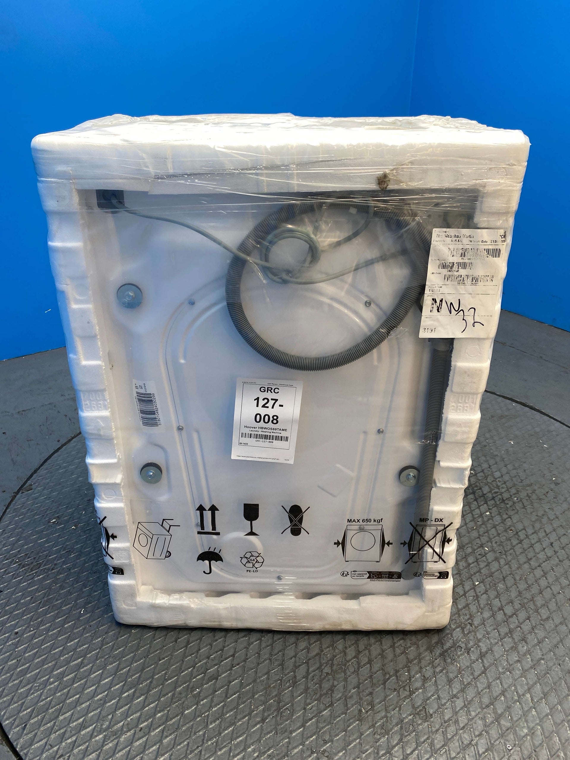 Hoover HBWOS69TAME 9kg 1600 Spin Built In Washing Machine
