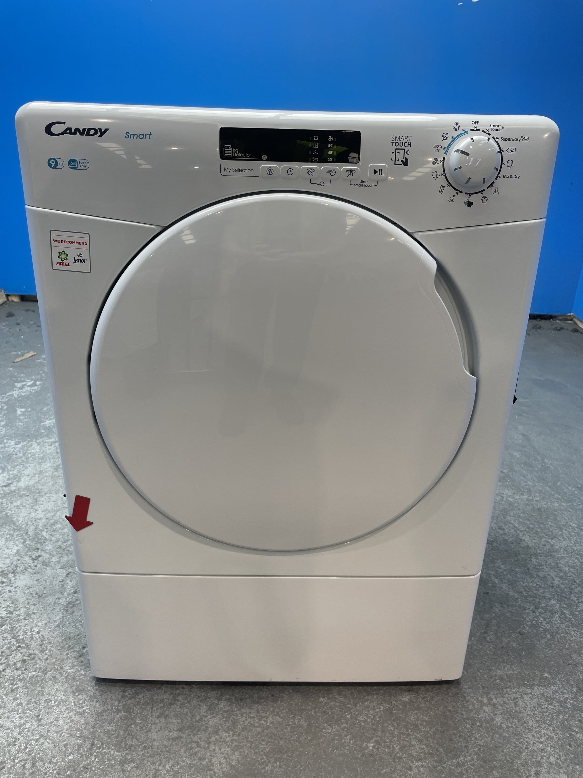 #GRC-158-365 - Candy CSE V9DF-80 9kg Vented Smart Tumble Dryer