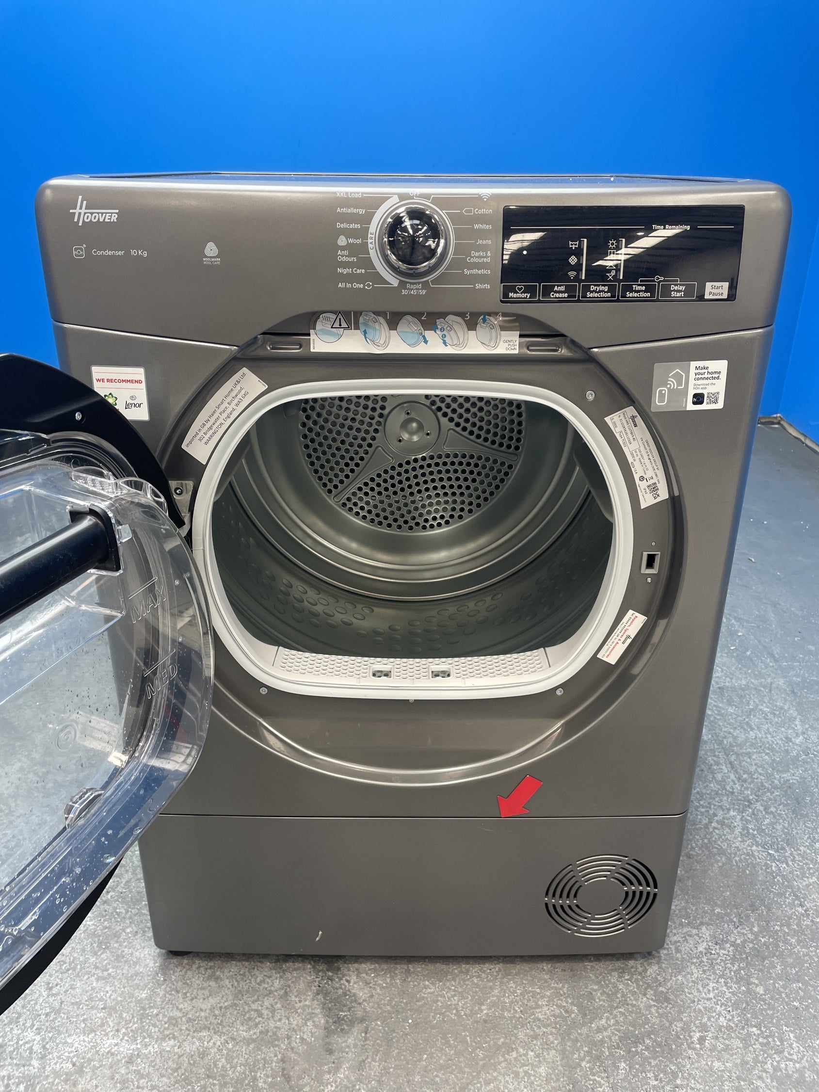 #GRC-159-578 - Hoover H-DRY 350 HRE C10TBER-80 10kg Condenser Dryer