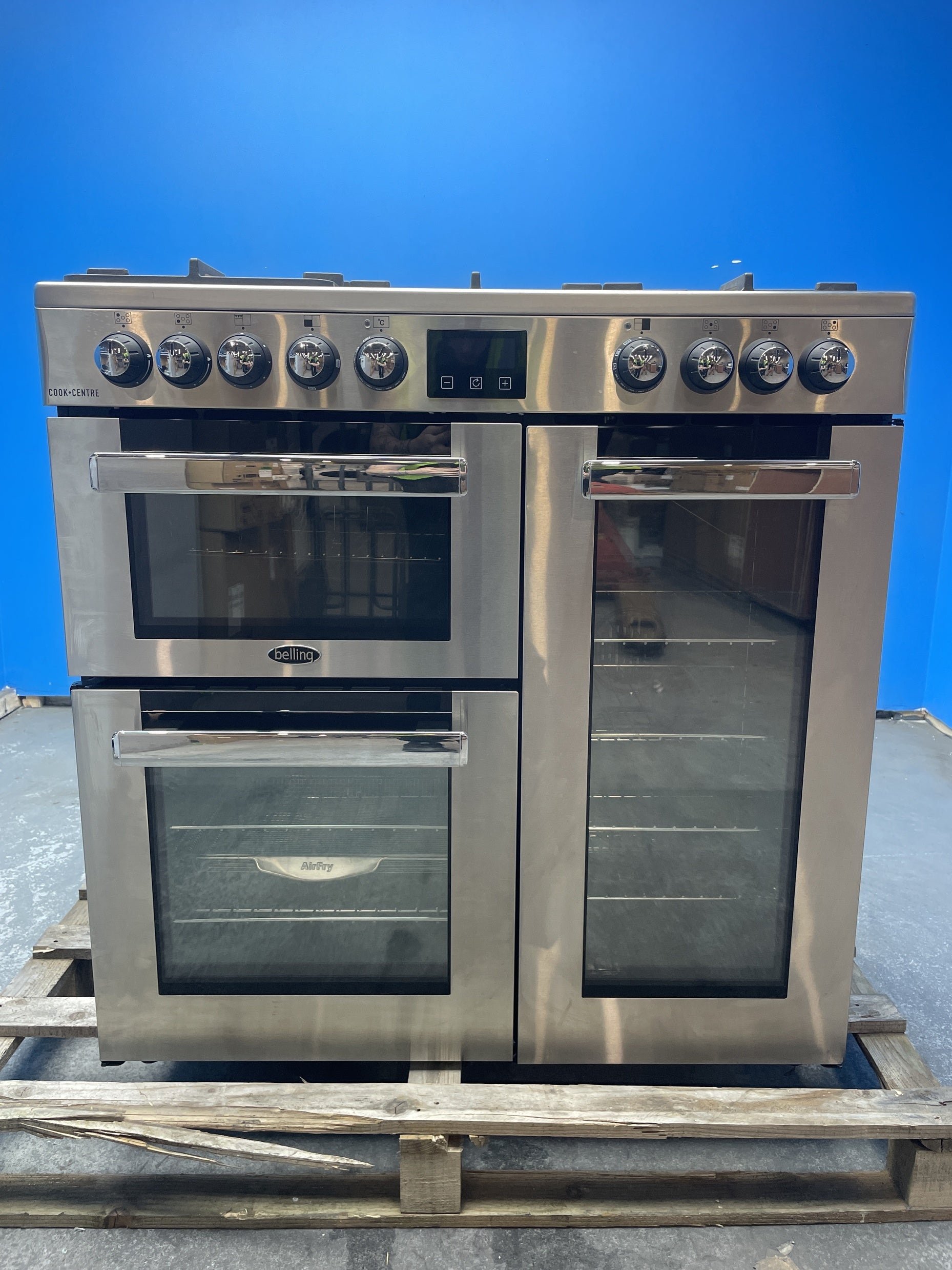 #GRC-159-421 - Belling Cookcentre 90DF 90cm Dual Fuel Range Cooker