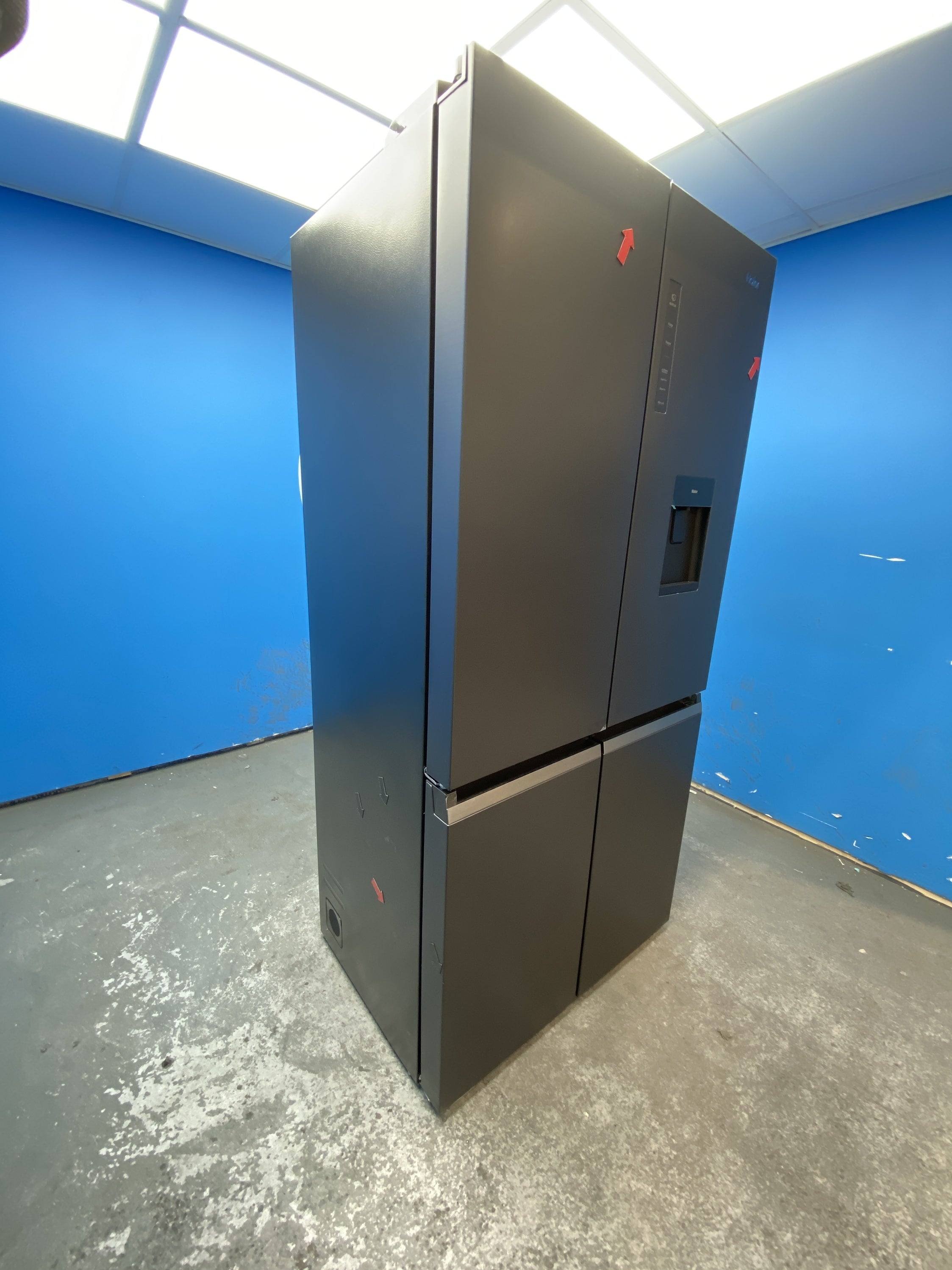 #GRC-156-555 - Haier HCR5919EHMB 528 Litre American Style Fridge Freezer