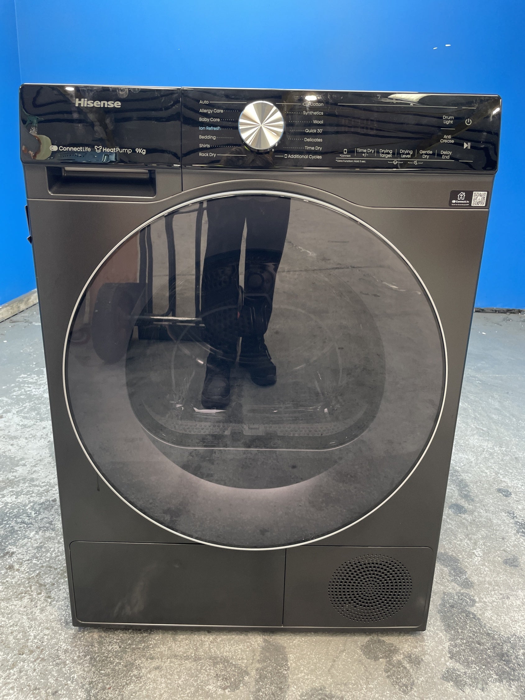 #GRC-158-080 - Hisense DH5S902BB 9kg Heat Pump Tumble Dryer