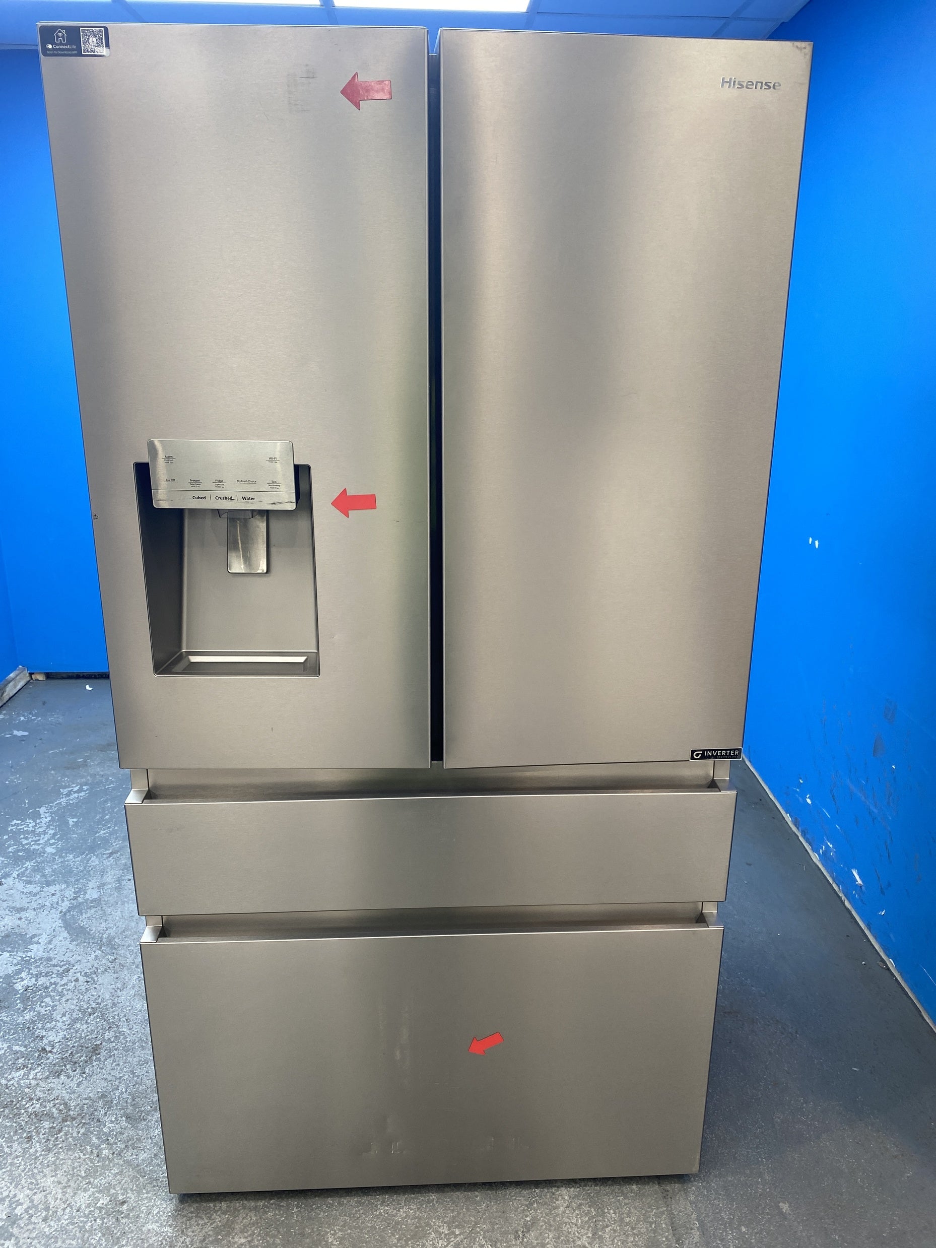 #GRC-136-231 - Hisense RF728N4SASE PureFlat Multi Door Smart Fridge Freezer