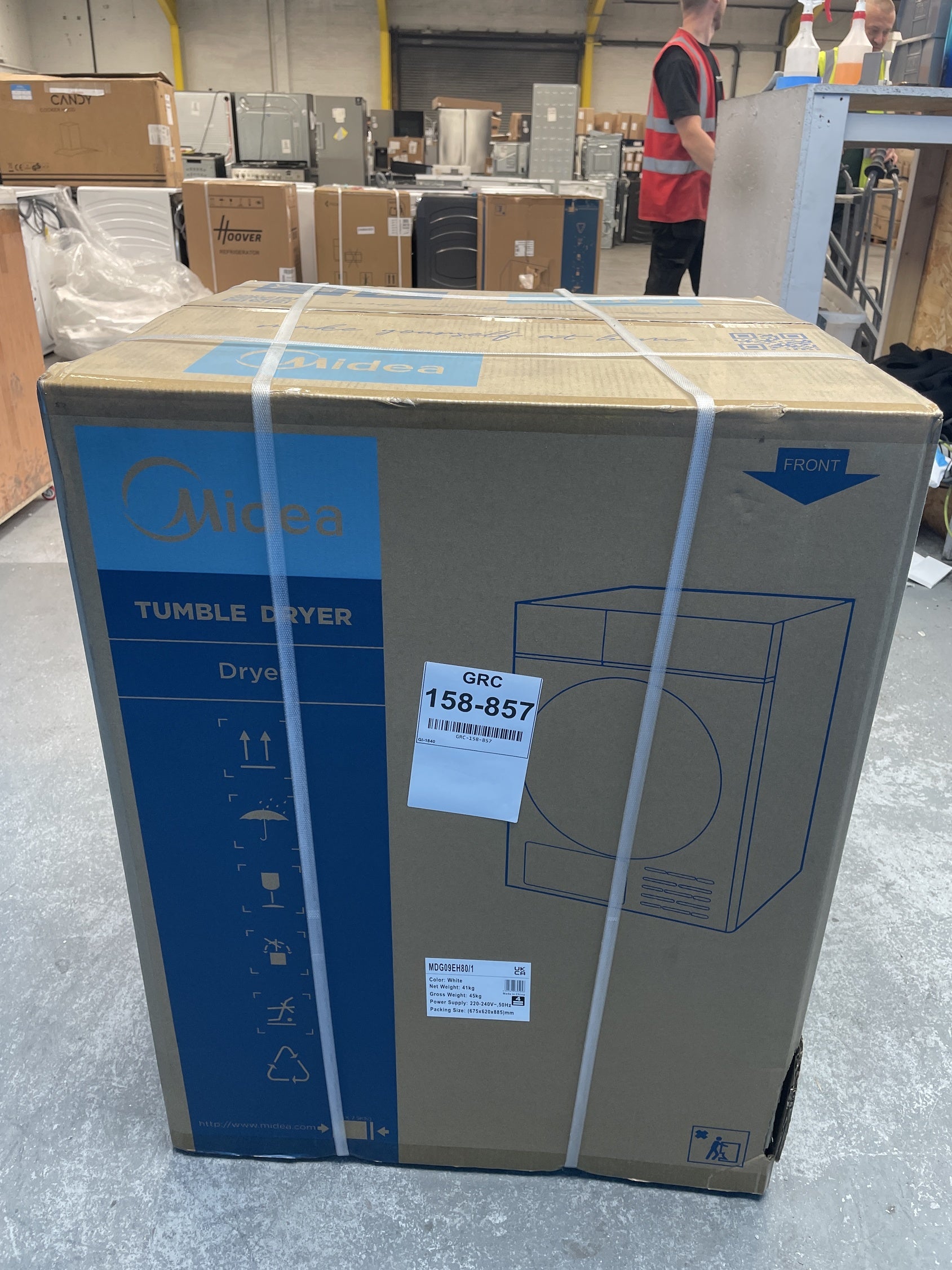 #GRC-158-857 - Midea MDG09EH80 8kg Heat Pump Tumble Dryer