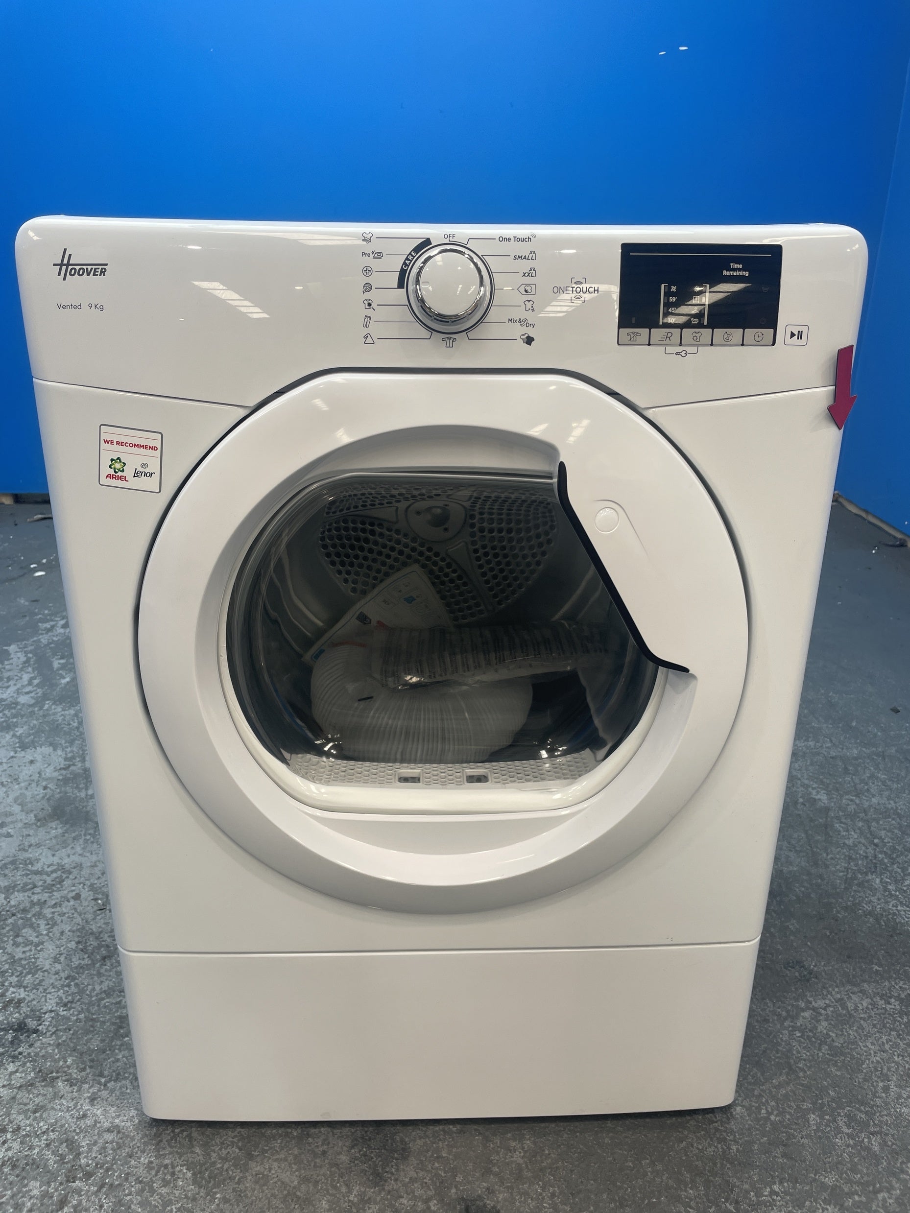 #GRC-158-553 - Hoover HLE V9DG-80 9kg Vented Tumble Dryer