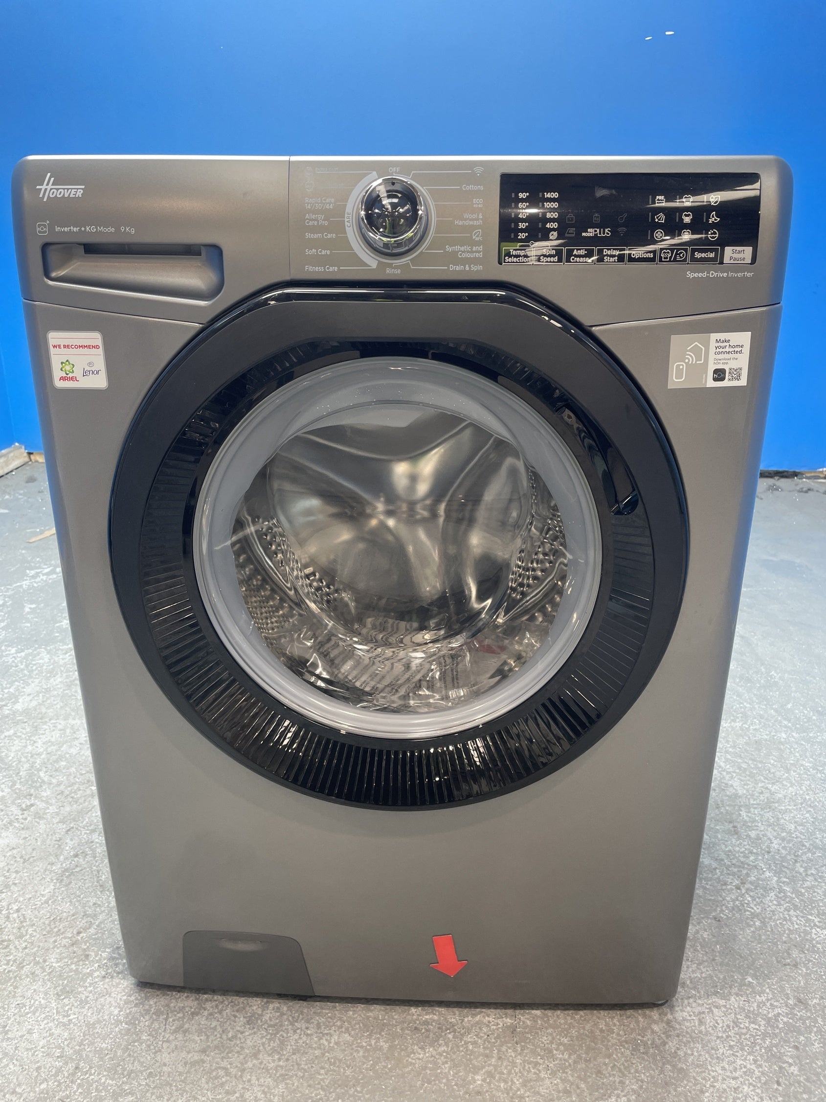 #GRC-158-353 - Hoover H3WPS496TAMBR680 9kg 1400 Spin Washing Machine