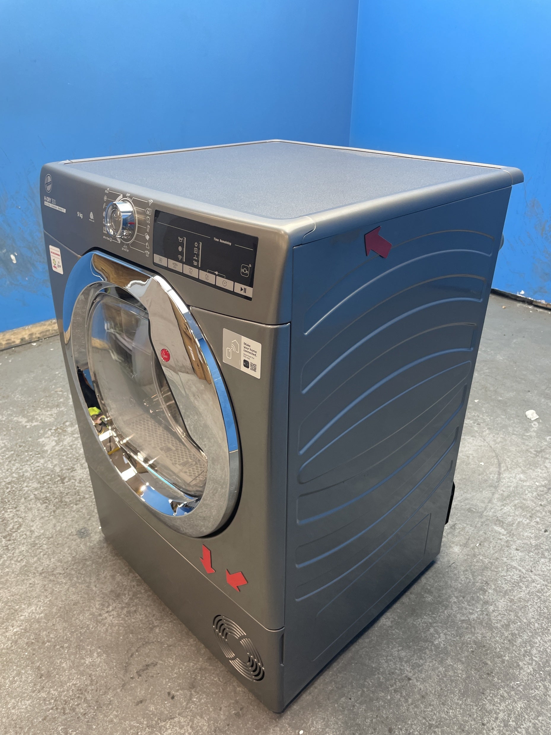 #GRC-159-699 - Hoover H-DRY 300 HLE C9TCER-80 9kg Condenser Tumble Dryer